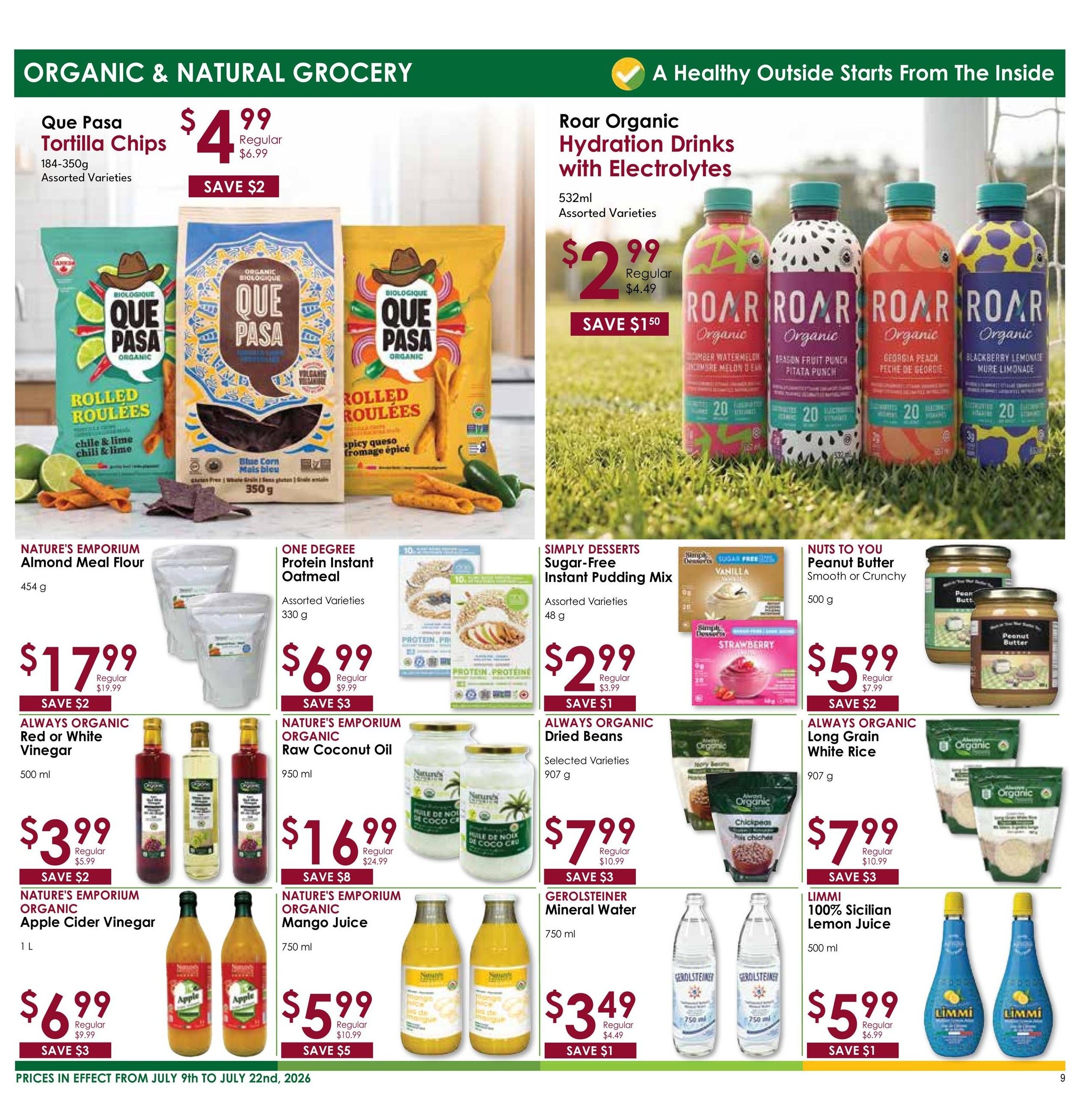 Nature's Emporium Bi-Weekly Flyer July 9 to 22