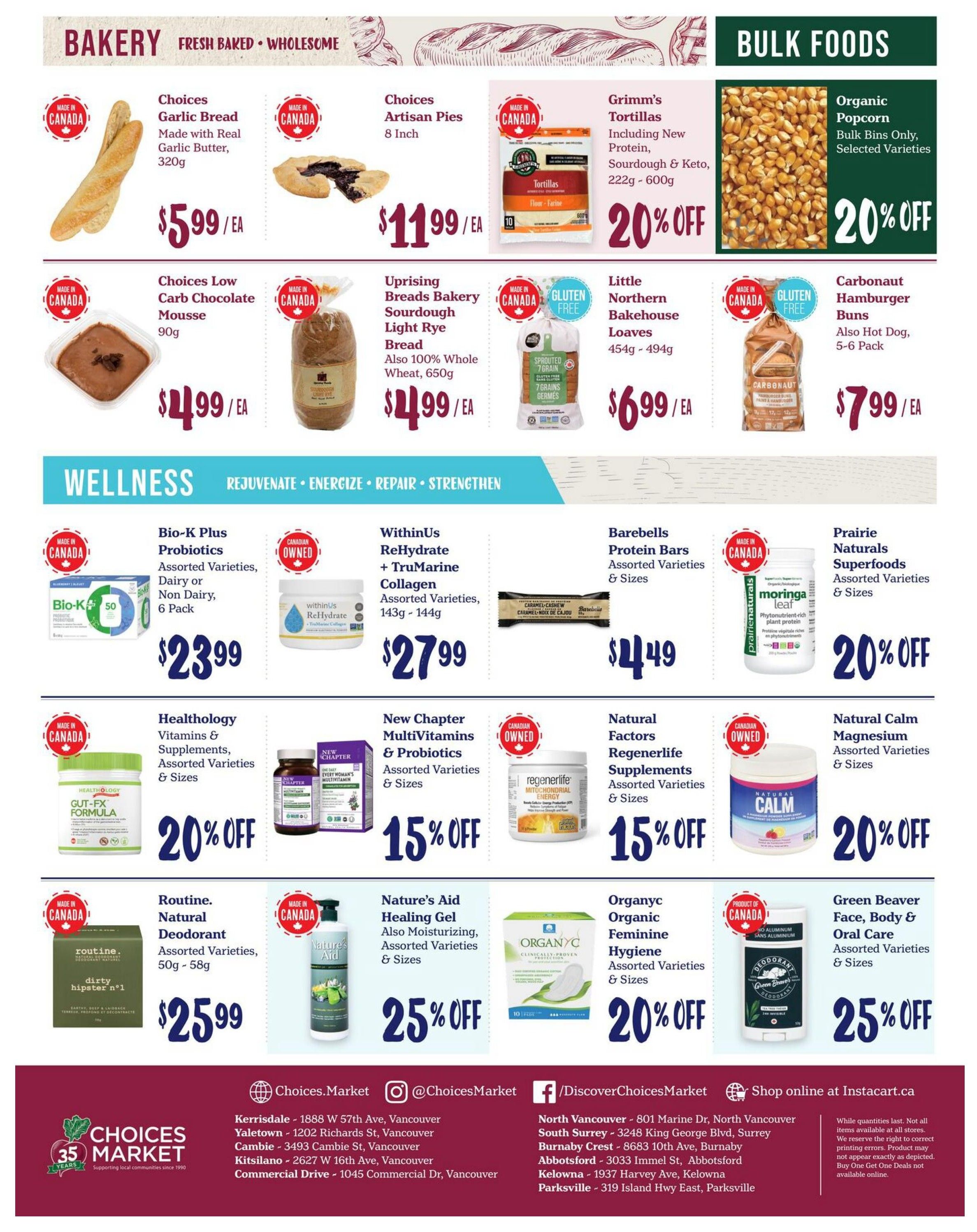 Choices Market Flyer July 9 to 15 