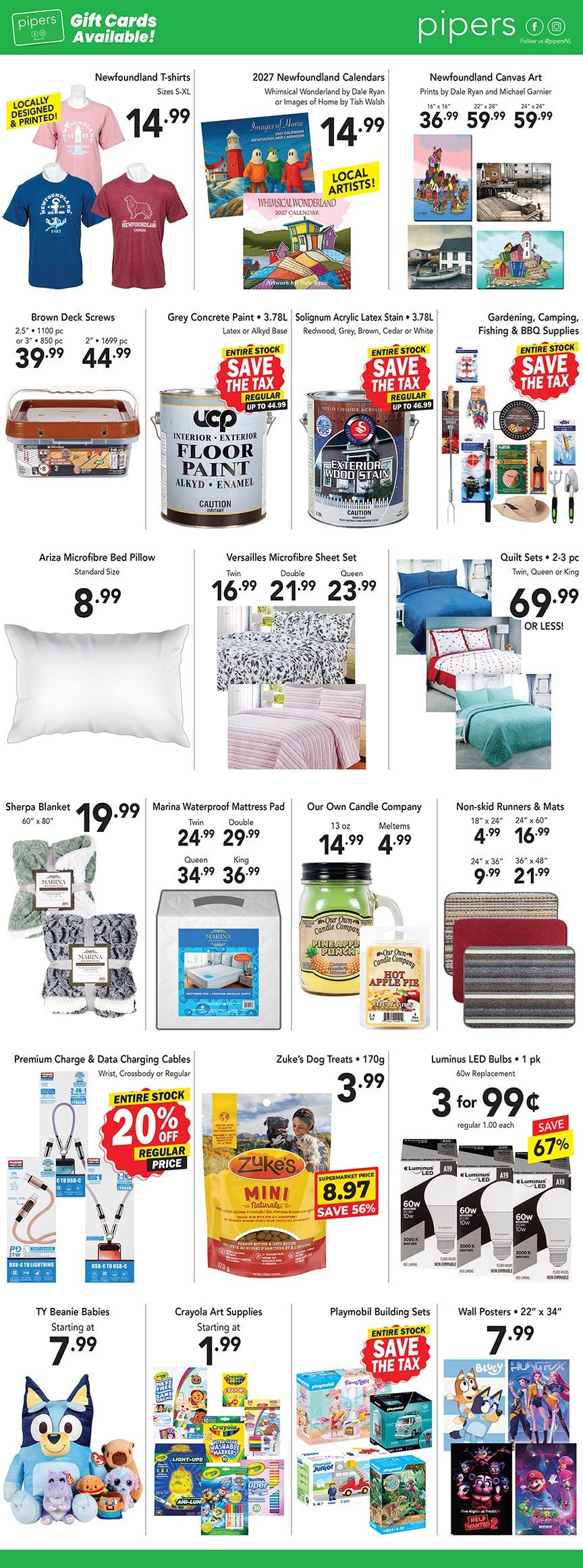 Pipers Superstore Flyer July 9 to 15