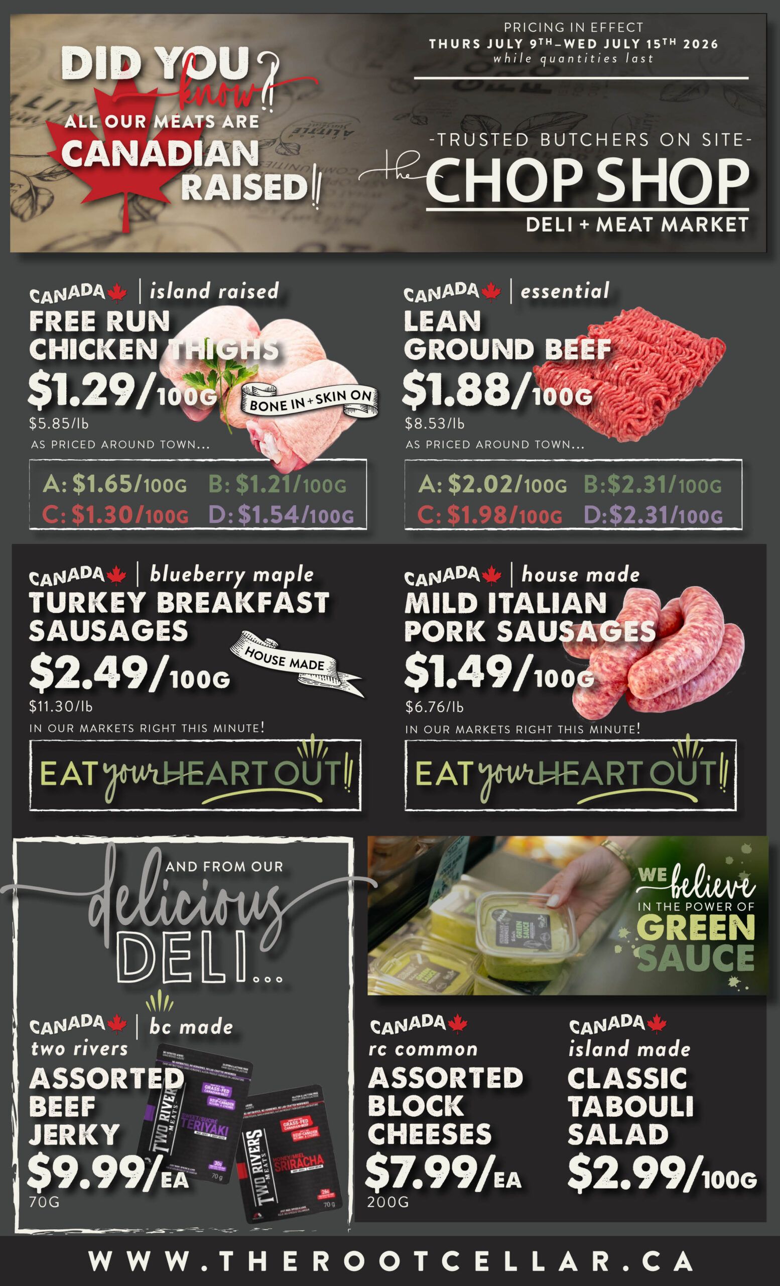 The Root Cellar Flyer July 9 to 15