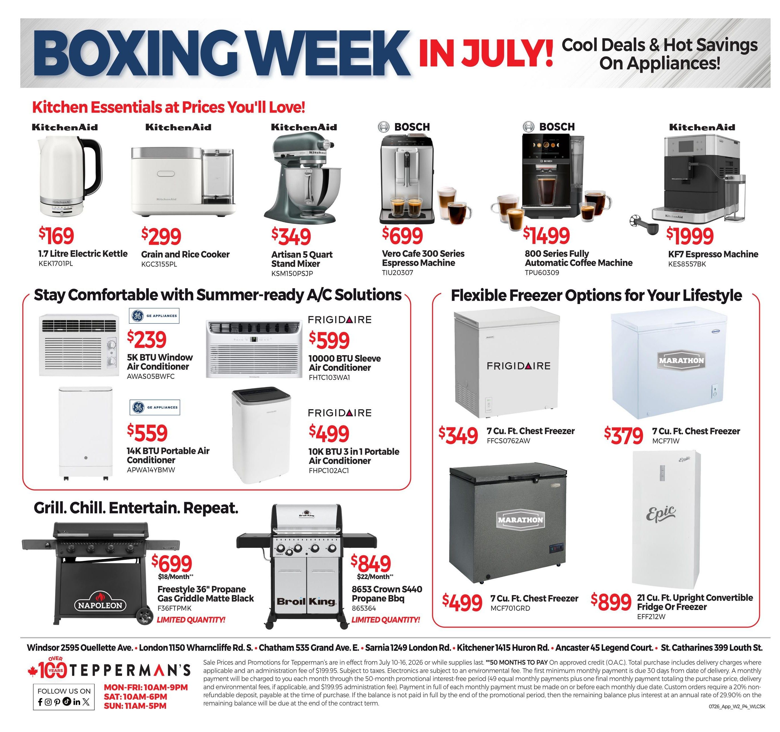 Tepperman's Flyer July 10 to 16