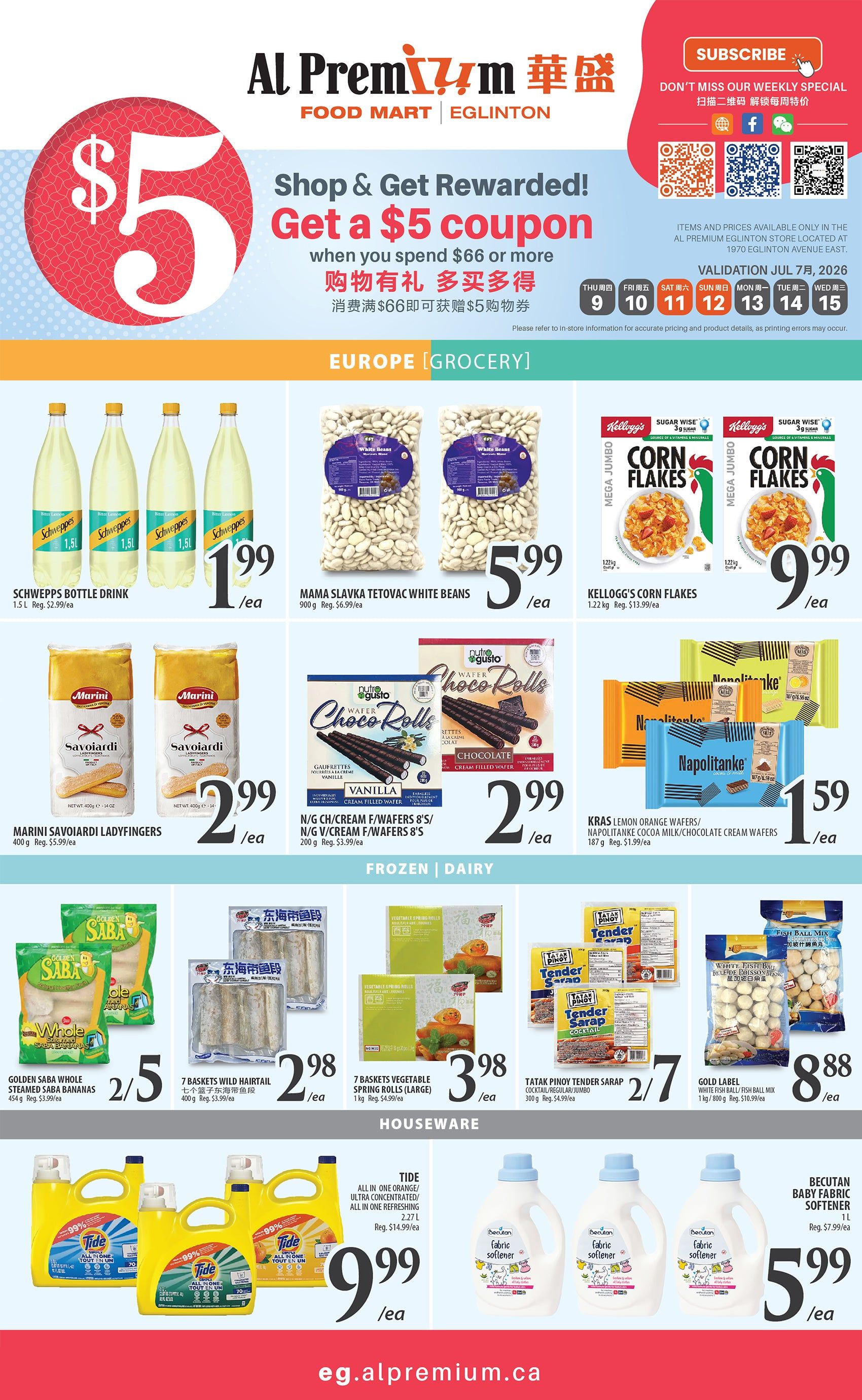 Al Premium Food Mart (Eglinton Ave.) Flyer July 9 to 15