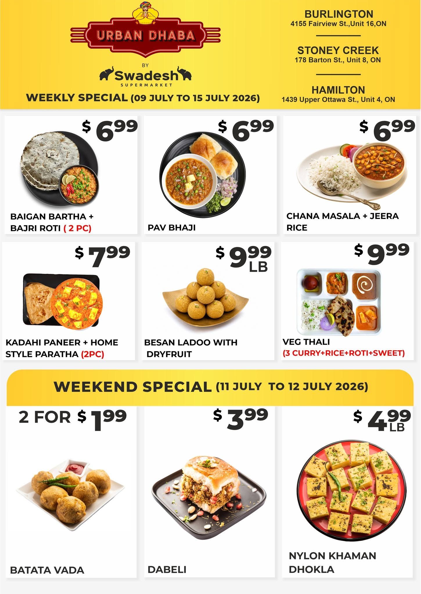 Swadesh Supermarket Flyer July 9 to 15