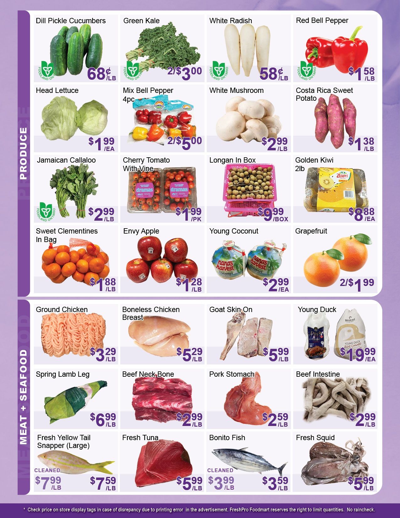 FreshPro Foodmart (Brampton) Flyer July 10 to 16