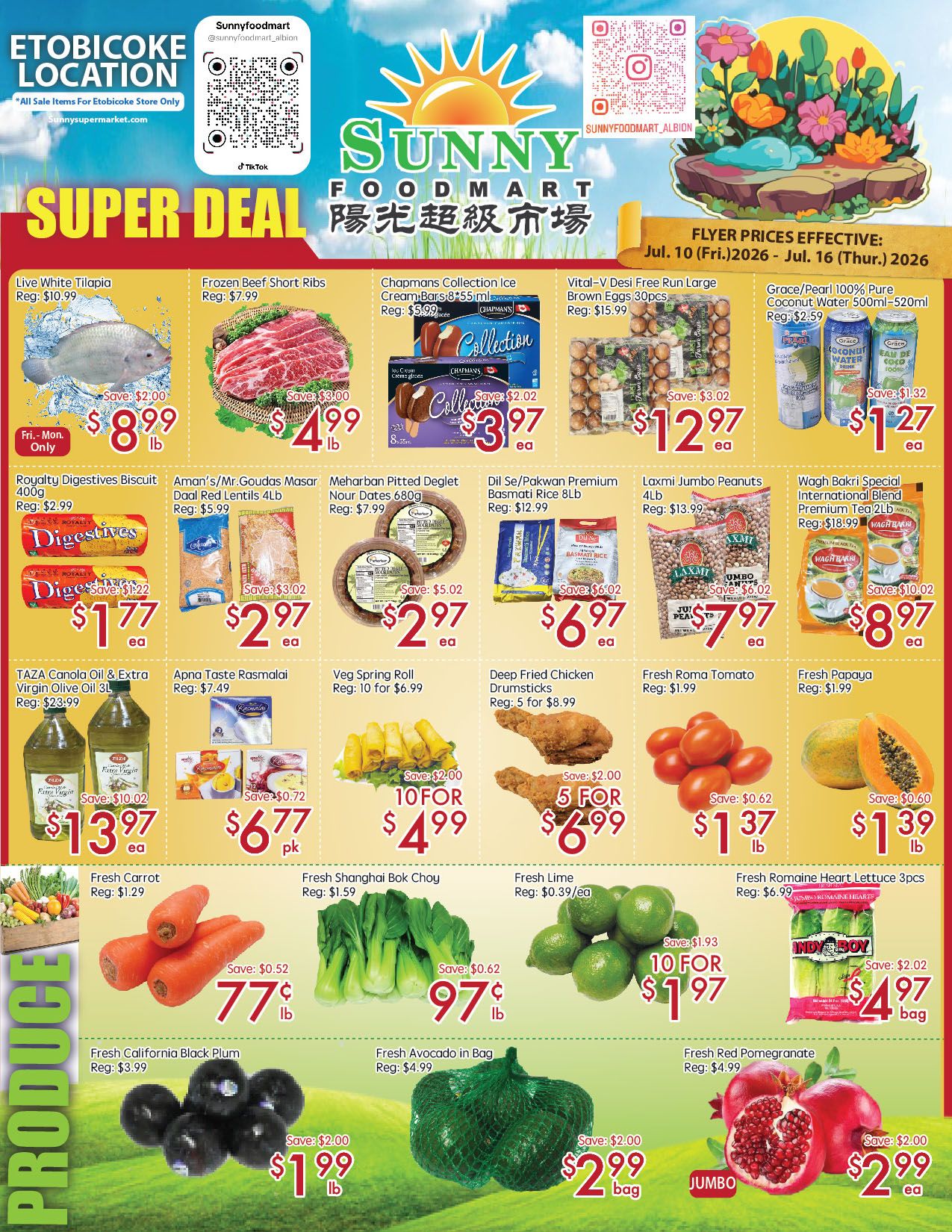 Sunny Foodmart (Etobicoke) Flyer July 10 to 16