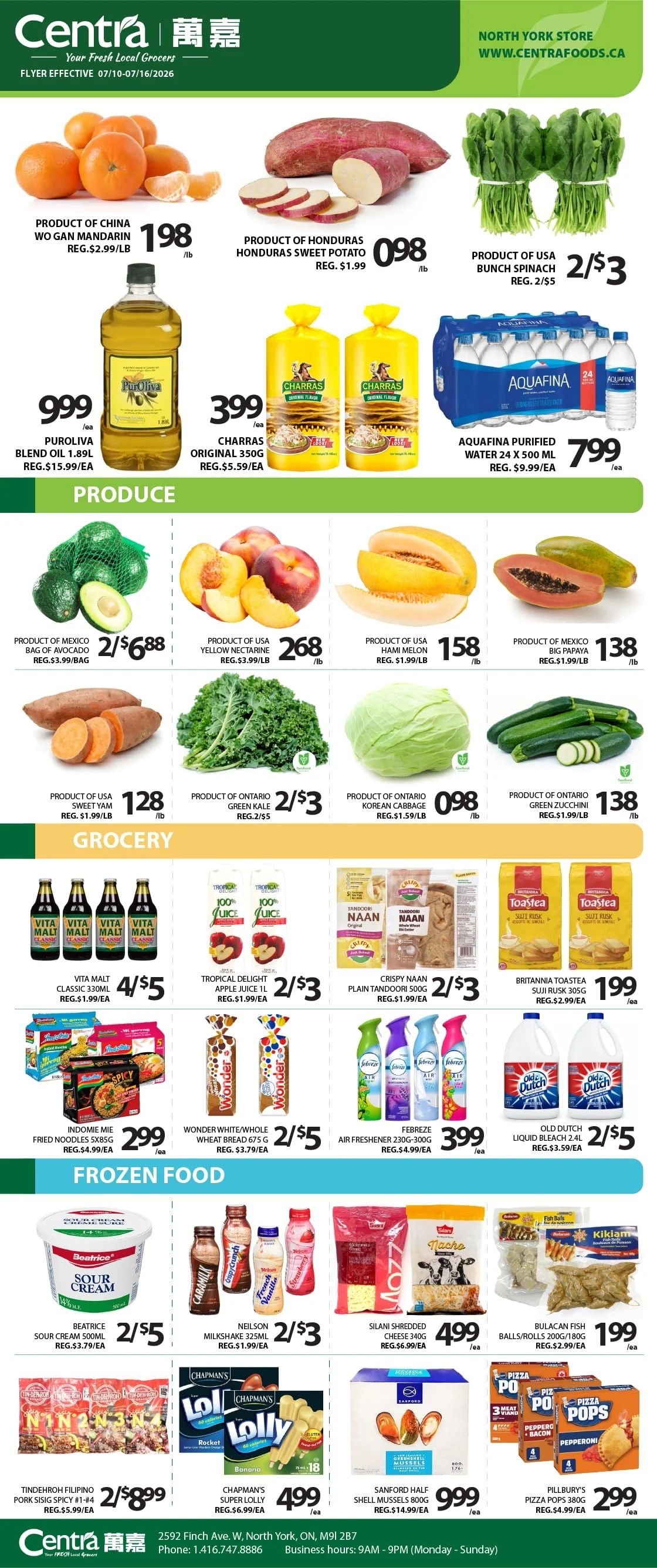 Centra Foods (North York) Flyer July 10 to 16