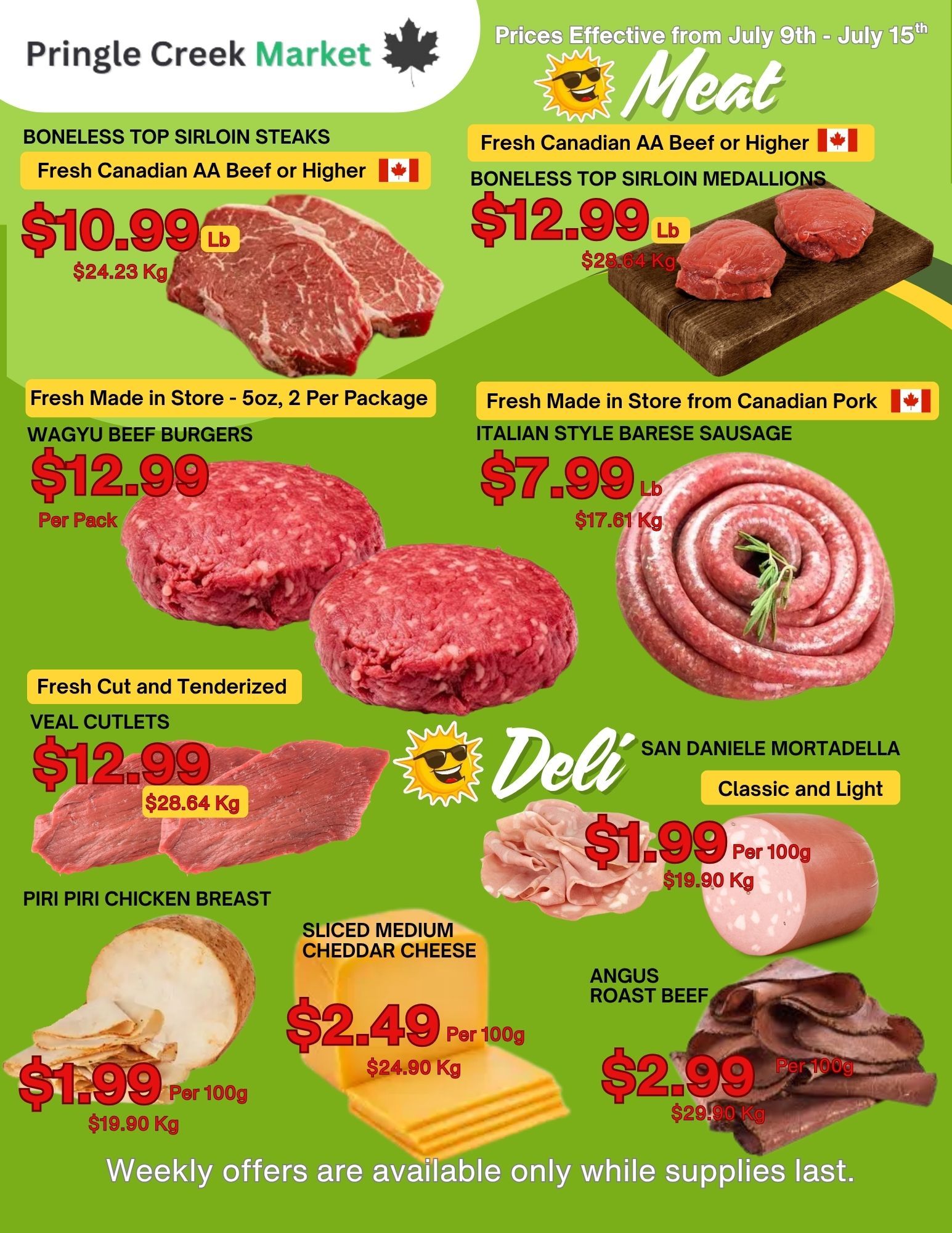 Pringle Creek Market Flyer July 9 to 15