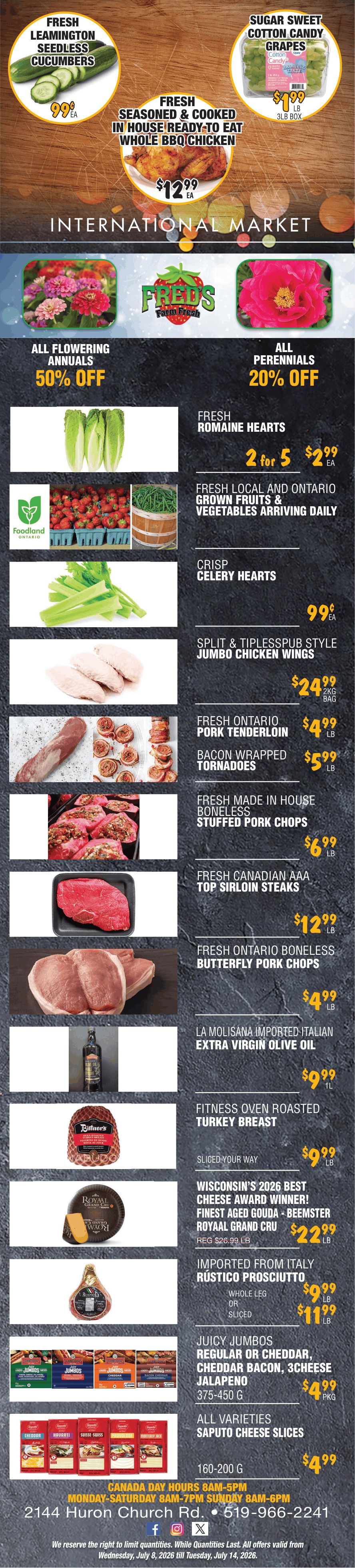 Fred's Farm Fresh Flyer July 8 to 14