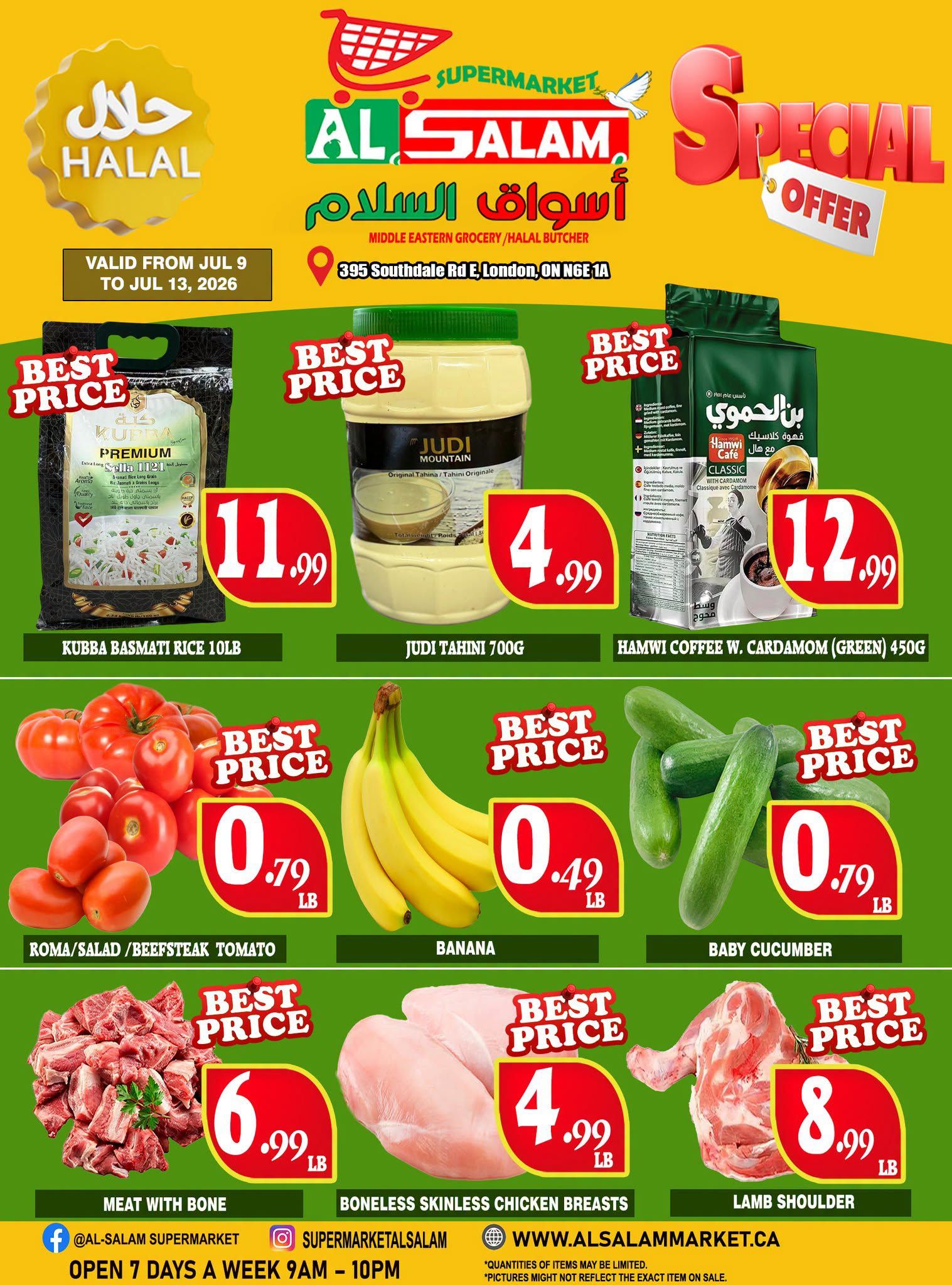 Al-Salam Supermarket Flyer July 9 to 13