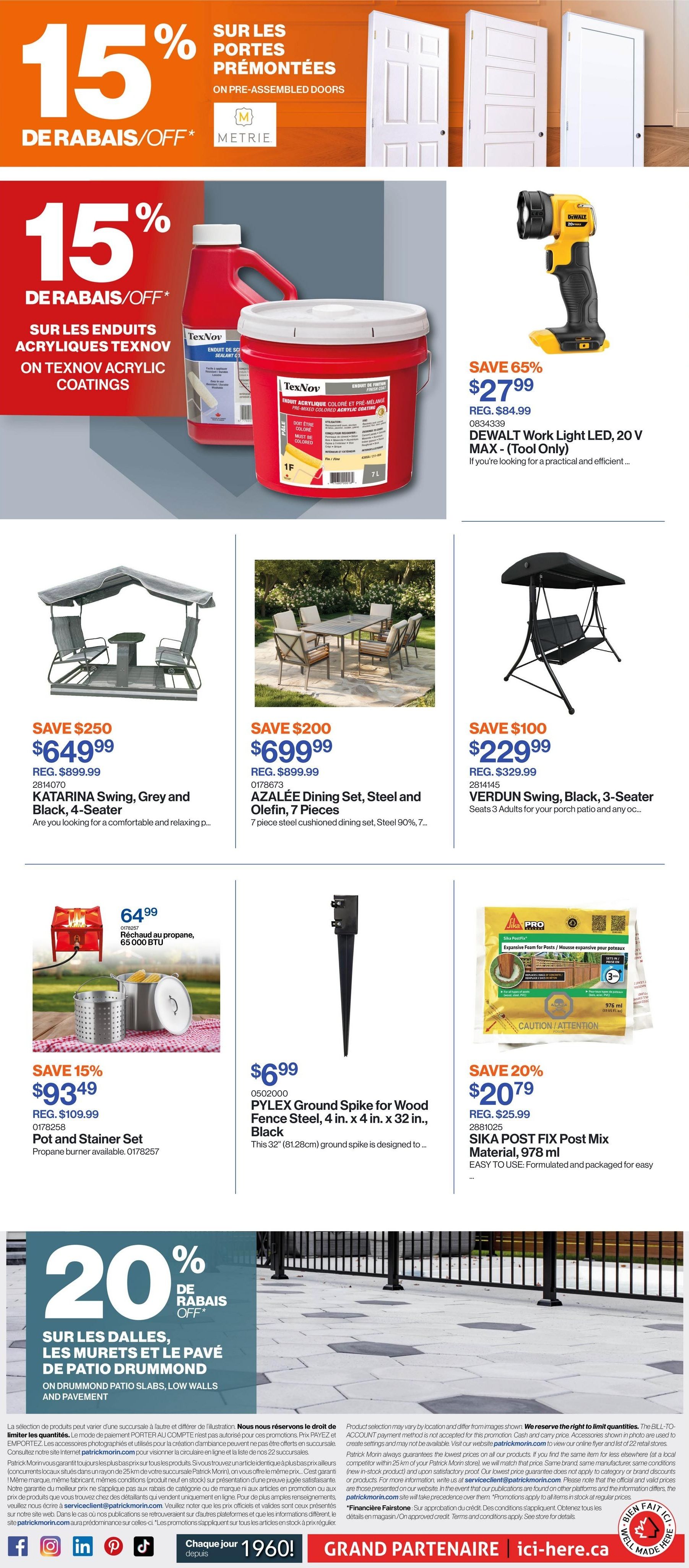 Patrick Morin Flyer July 9 to 15