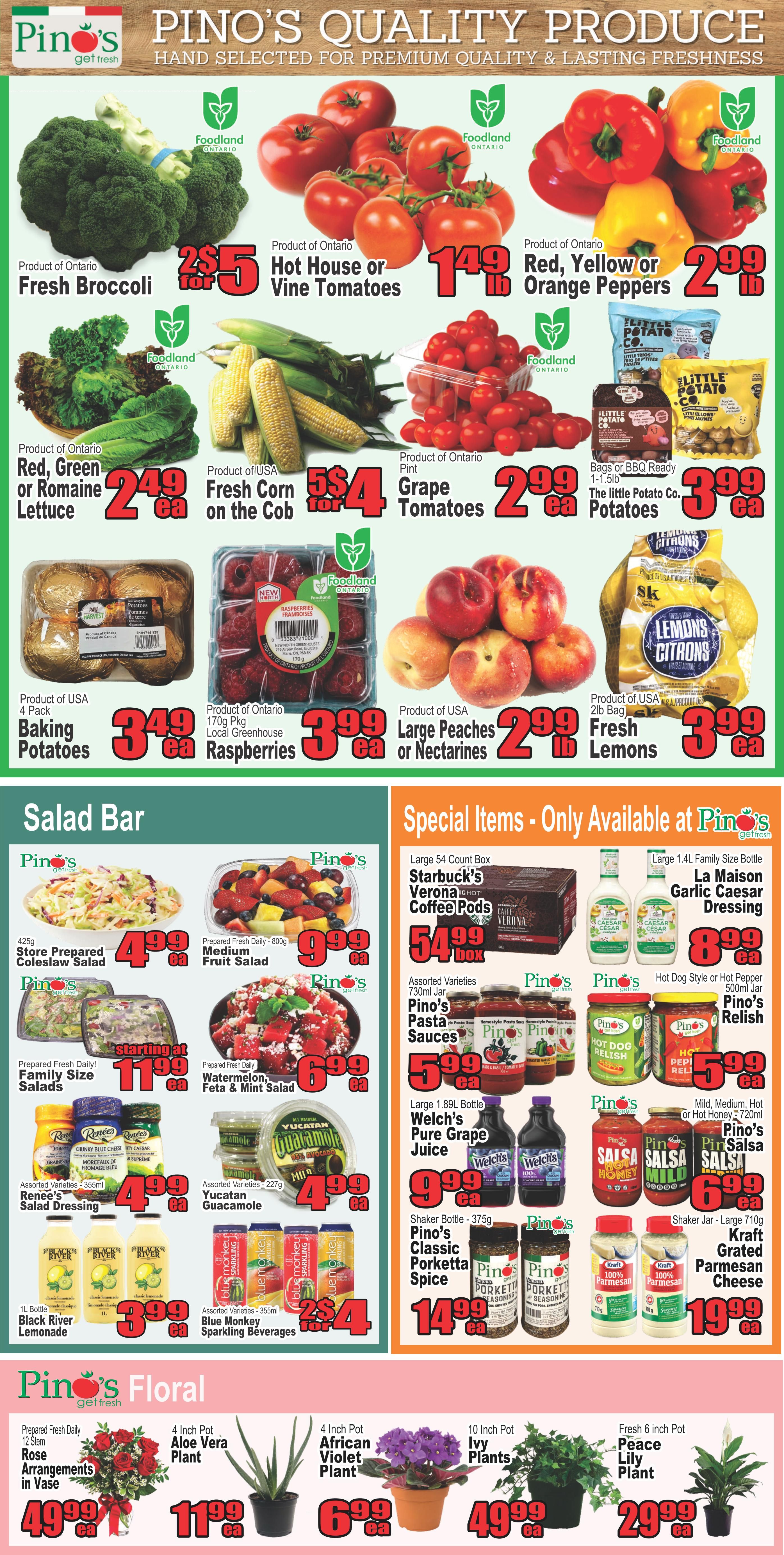 Pino's Flyer July 9 to 15
