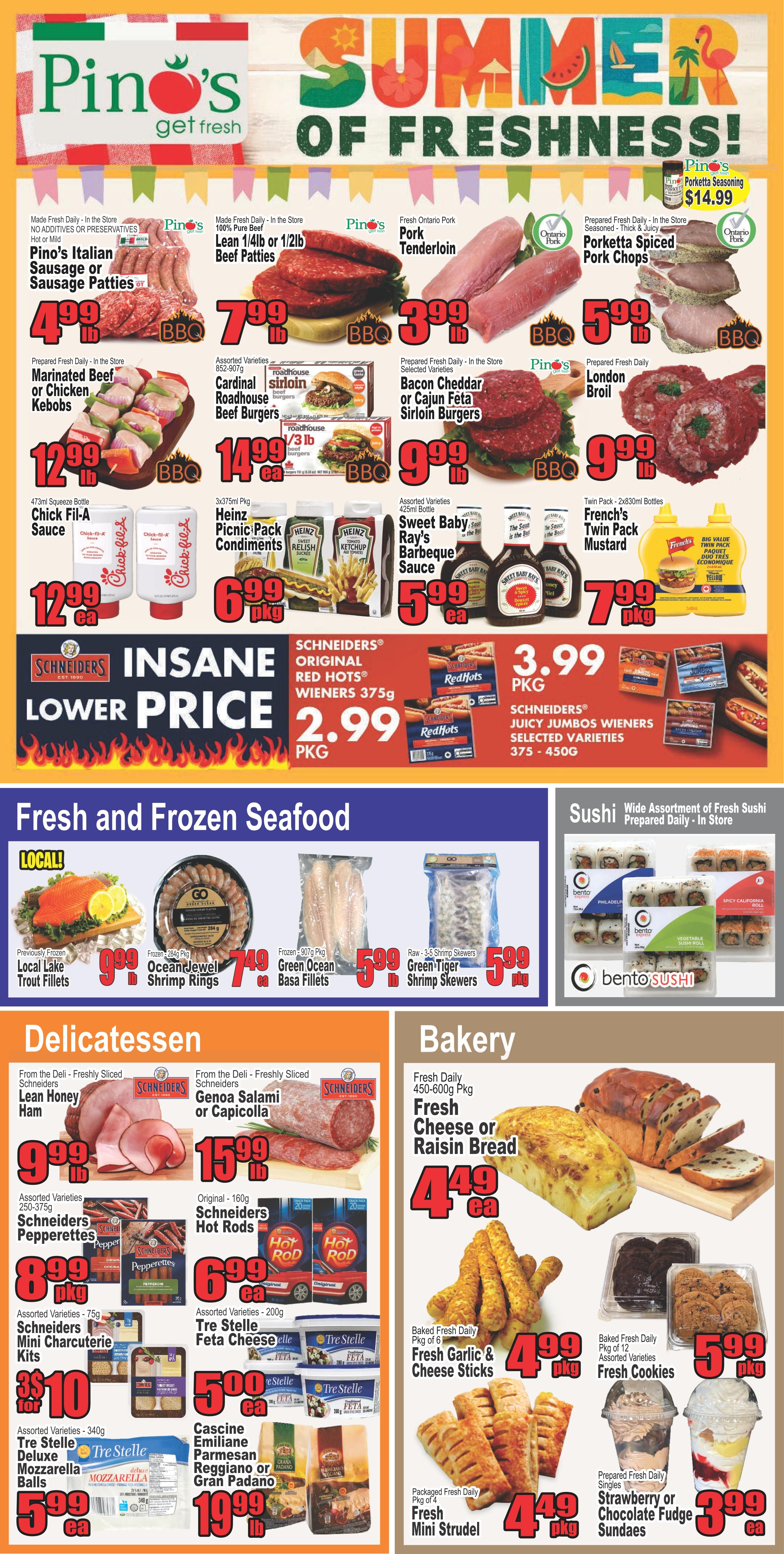Pino's Flyer July 9 to 15
