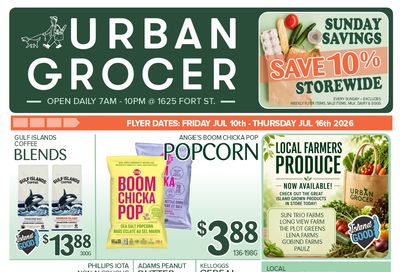 Urban Grocer Flyer July 10 to 16