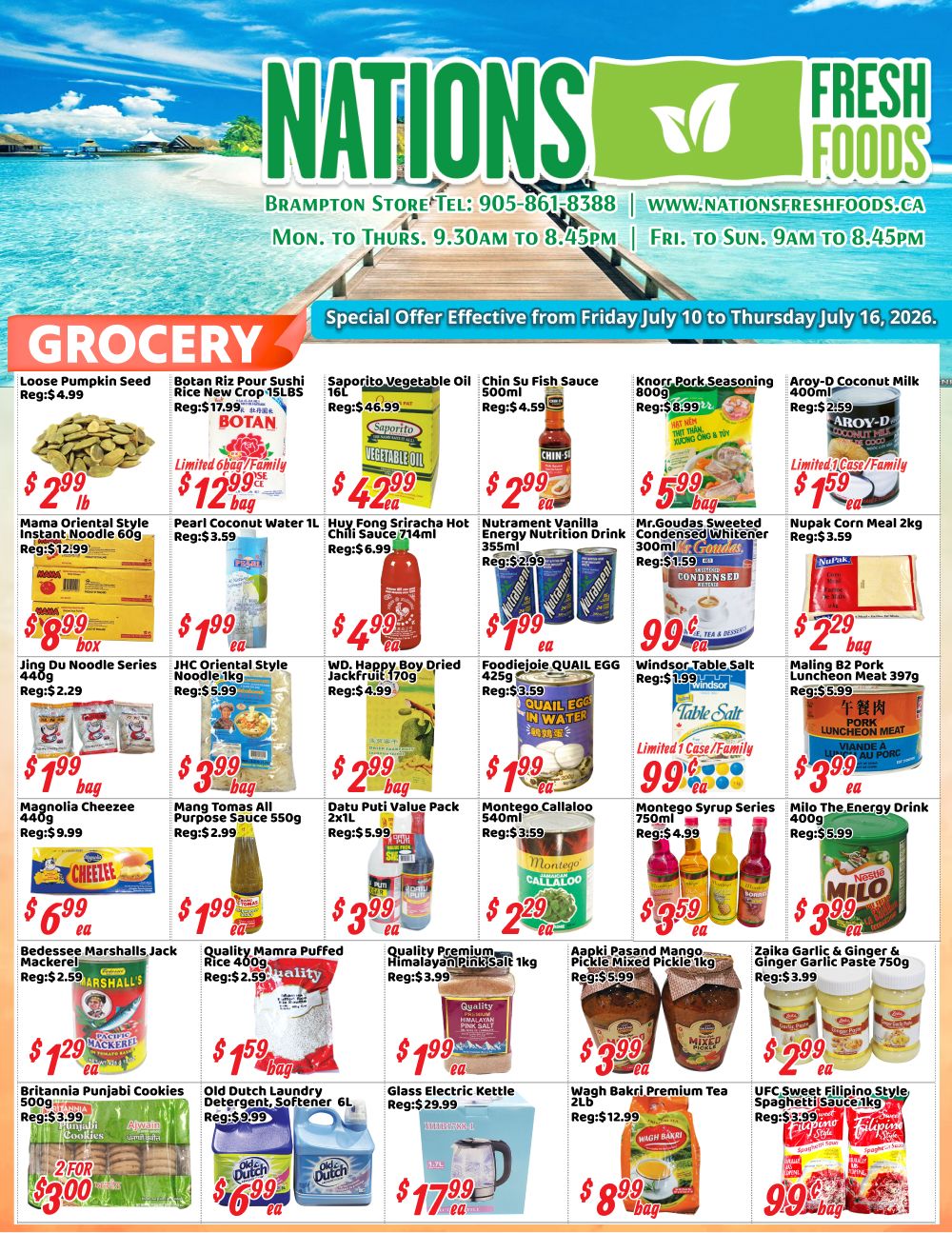 Nations Fresh Foods (Brampton) Flyer July 10 to 16