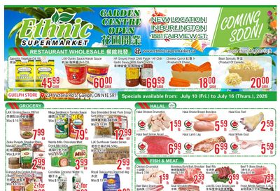 Ethnic Supermarket (Guelph) Flyer July 10 to 16