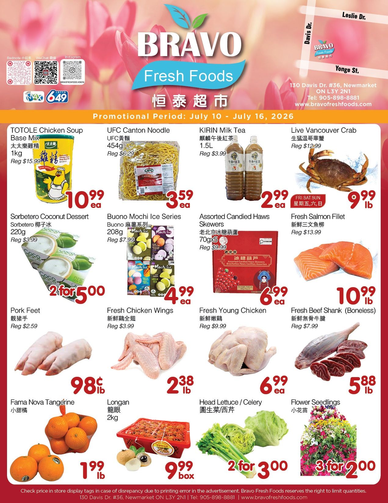 Bravo Fresh Foods Flyer July 10 to 16