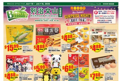 Btrust Supermarket (Richmond Hill) Flyer July 10 to 16