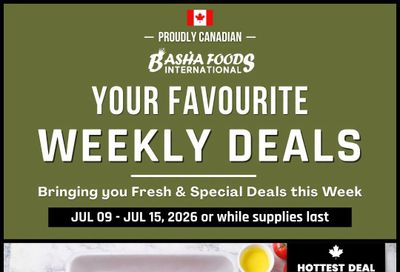 Basha Foods International Flyer July 9 to 15