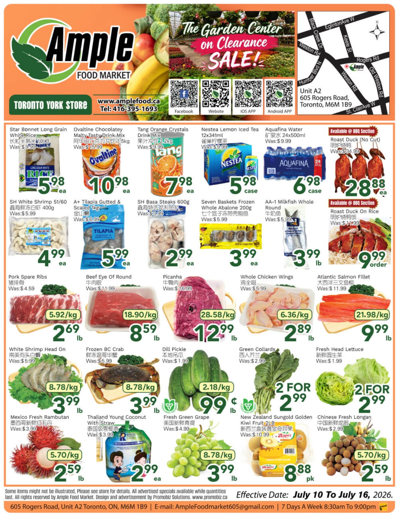 Ample Food Market (North York) Flyer July 10 to 16