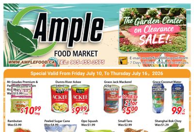Ample Food Market (Brampton) Flyer July 10 to 16