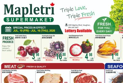 Mapletri Supermarket Flyer July 10 to 16