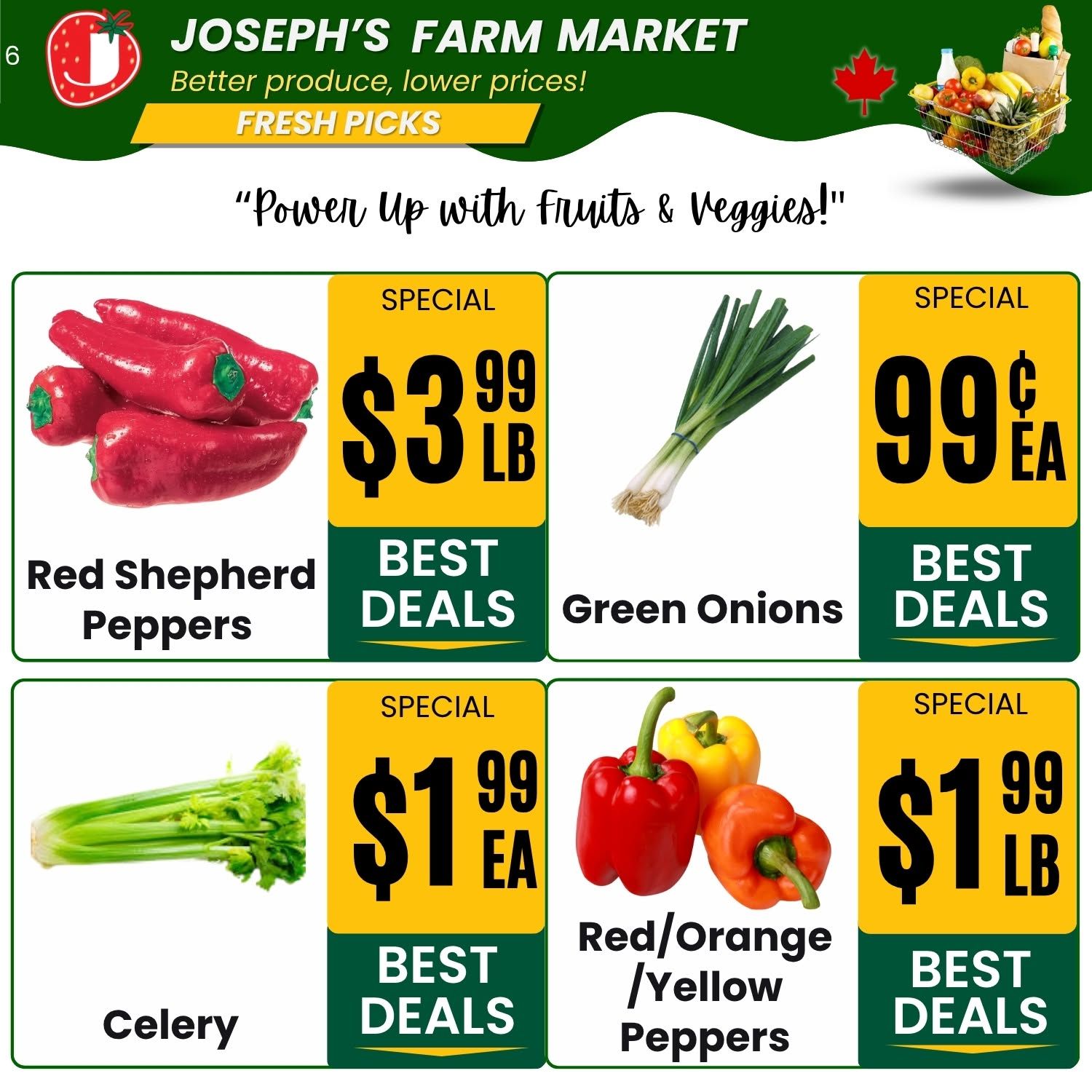 Joseph's Farm Market Flyer July 10 to 15