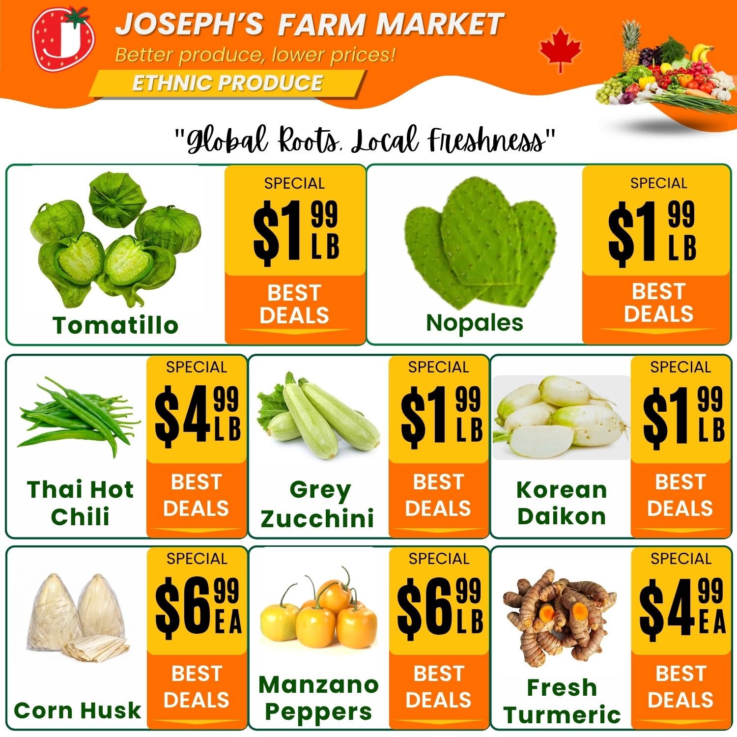 Joseph's Farm Market Flyer July 10 to 15