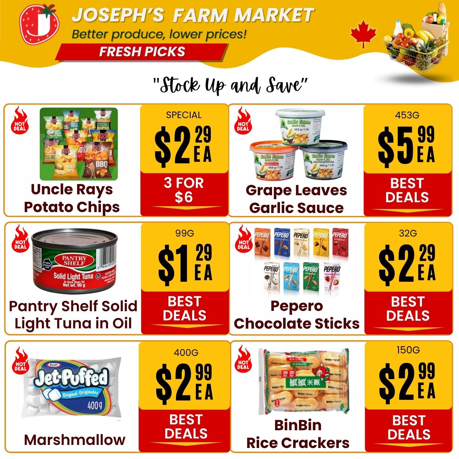 Joseph's Farm Market Flyer July 10 to 15