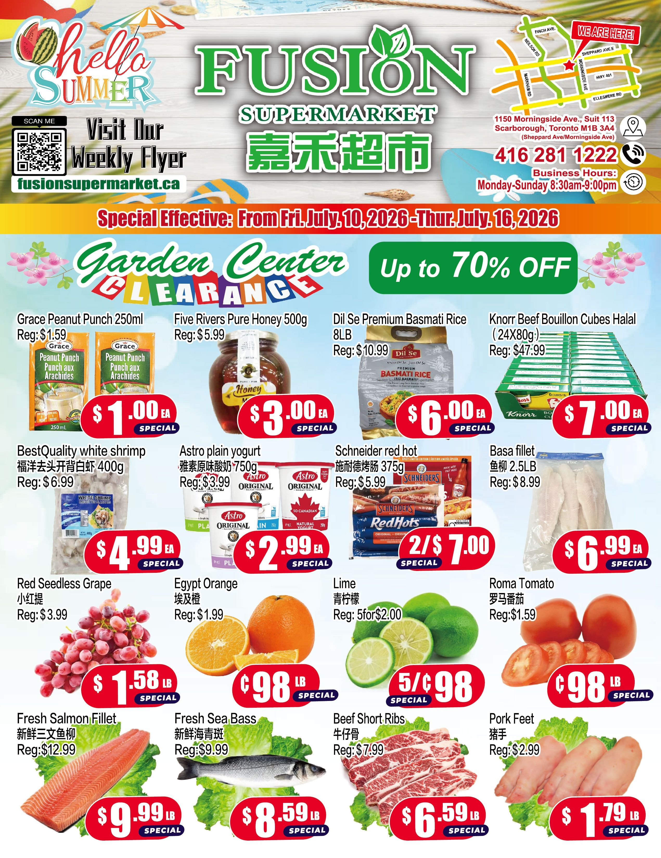 Fusion Supermarket (Scarborough) Flyer July 10 to 16