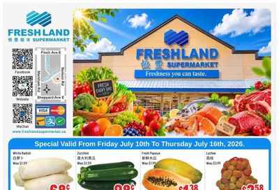 FreshLand Supermarket Flyer July 10 to 16