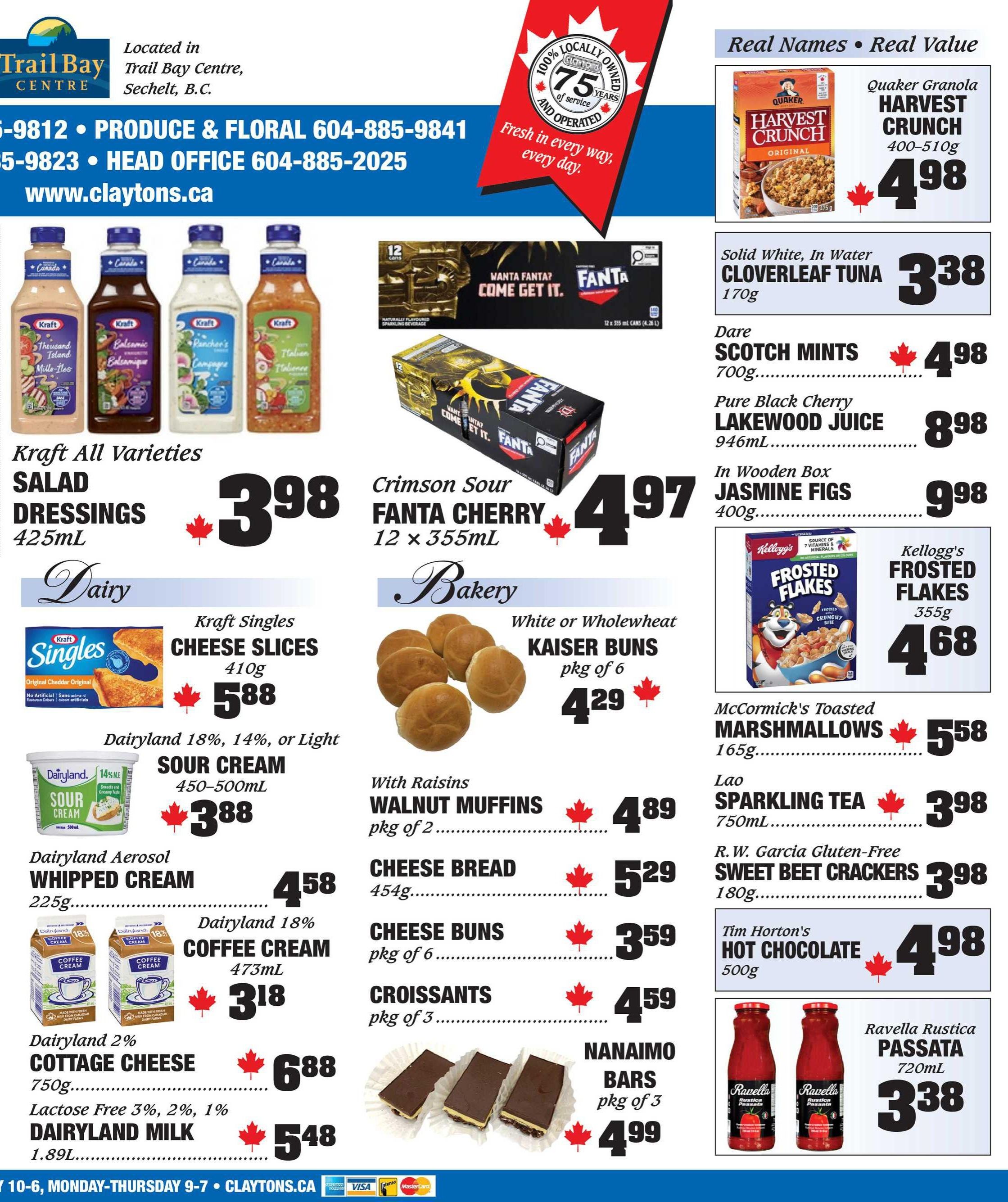 Claytons Heritage Market Flyer July 10 to 16