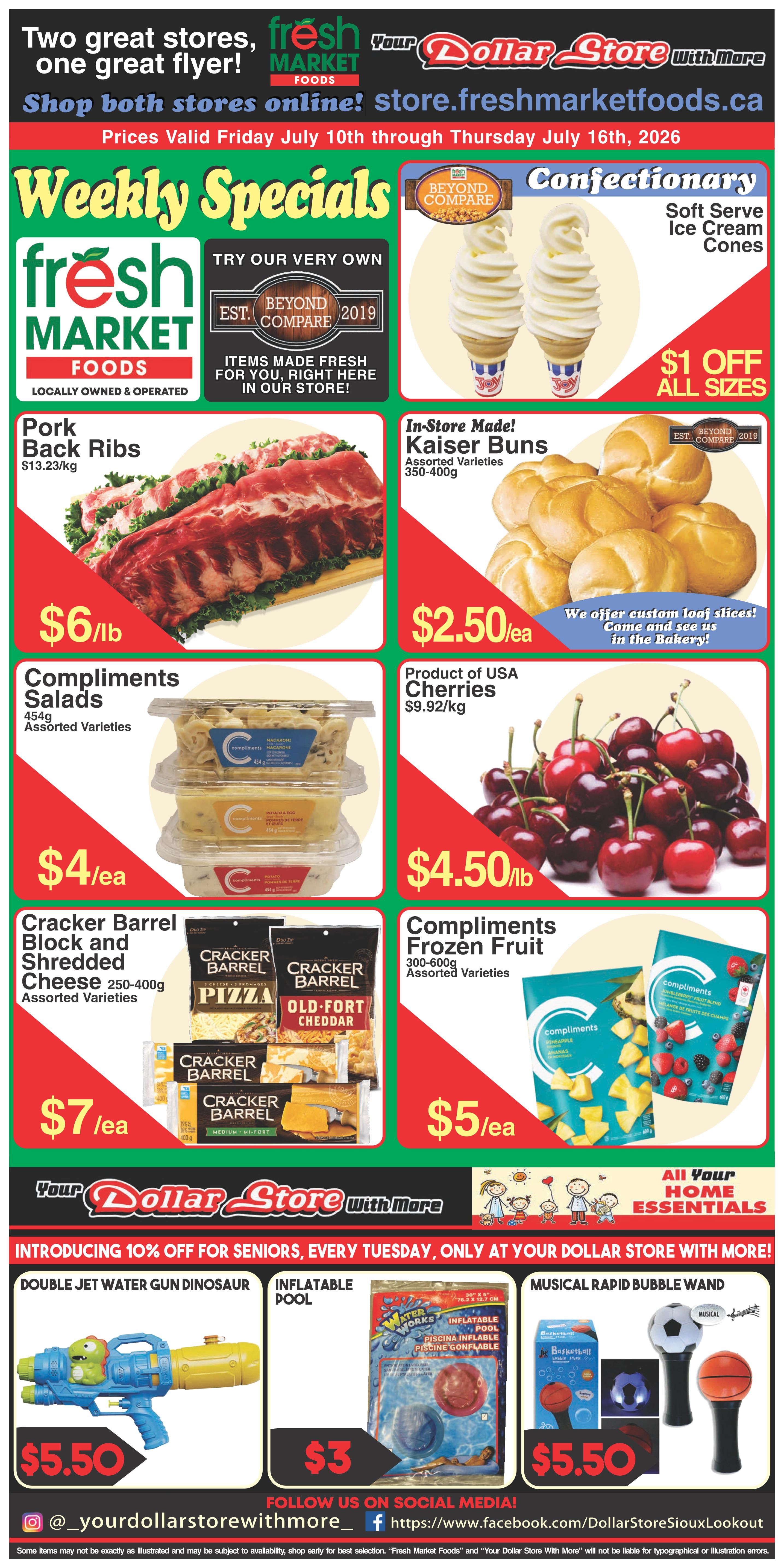 Fresh Market Foods Flyer July 10 to 16