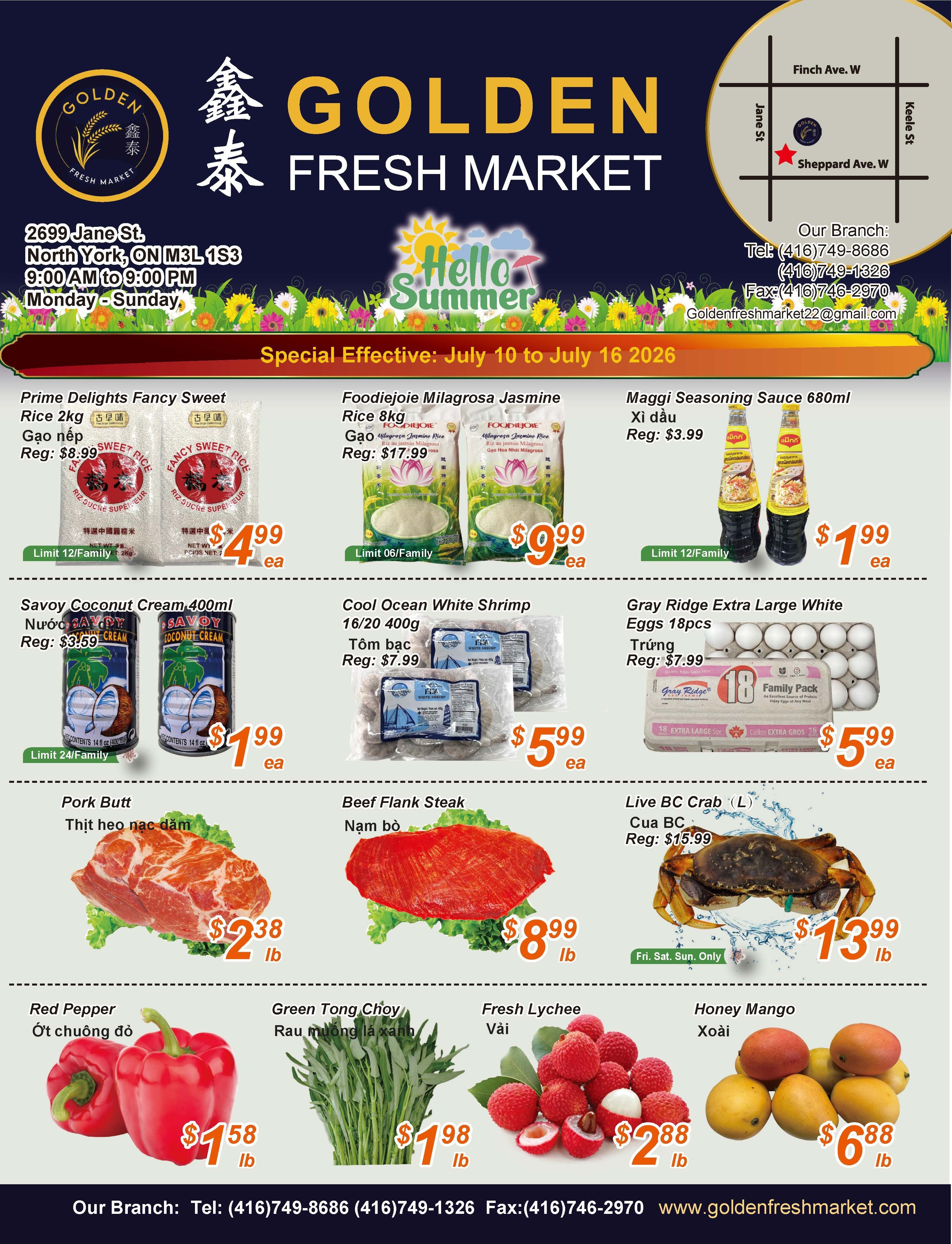 Golden Fresh Market Flyer July 10 to 16