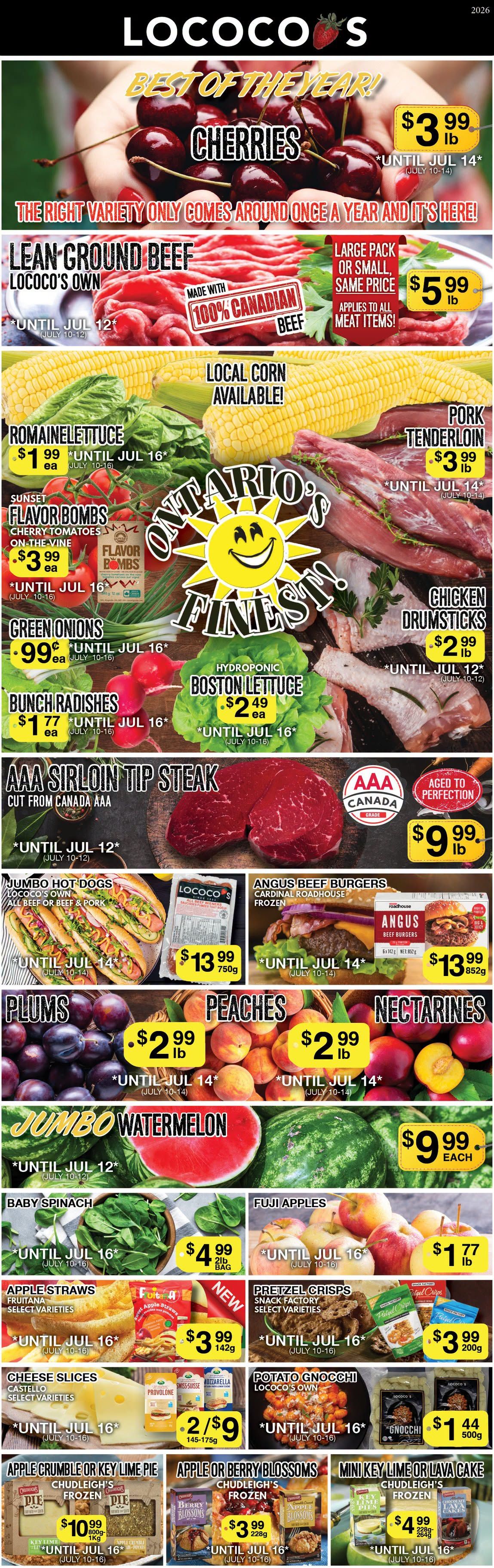 Lococo's Flyer July 10 to 14