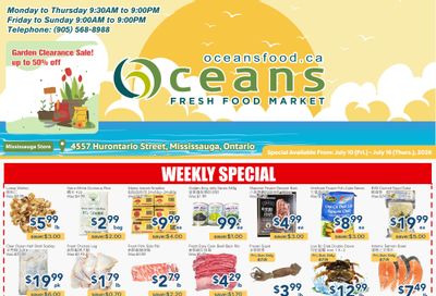 Oceans Fresh Food Market (Mississauga) Flyer July 10 to 16