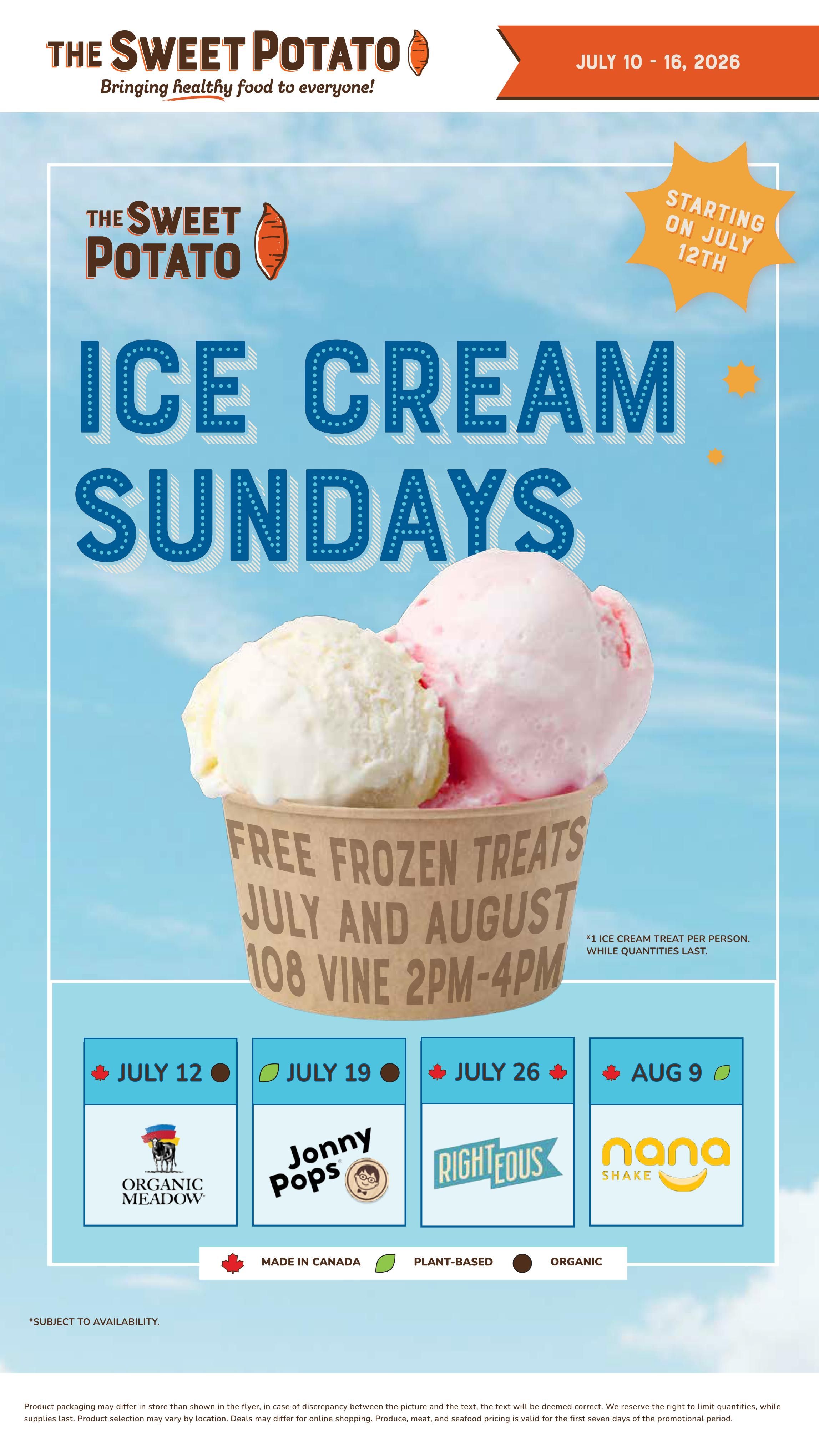 The Sweet Potato Flyer July 10 to 16