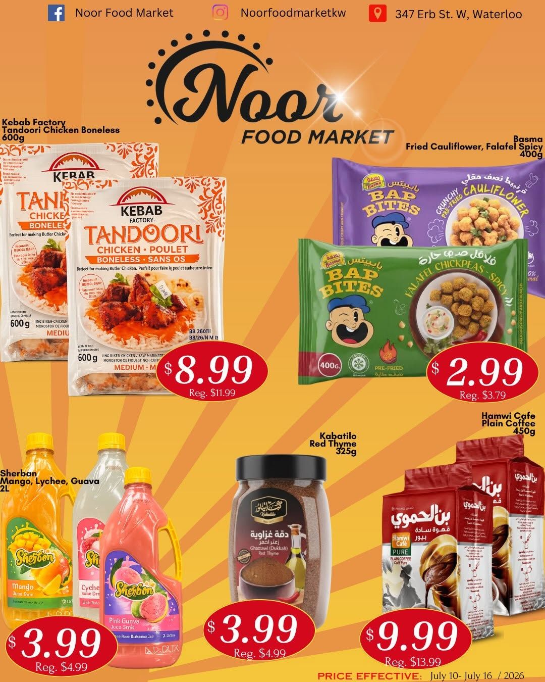 Noor Food Market Flyer July 10 to 16