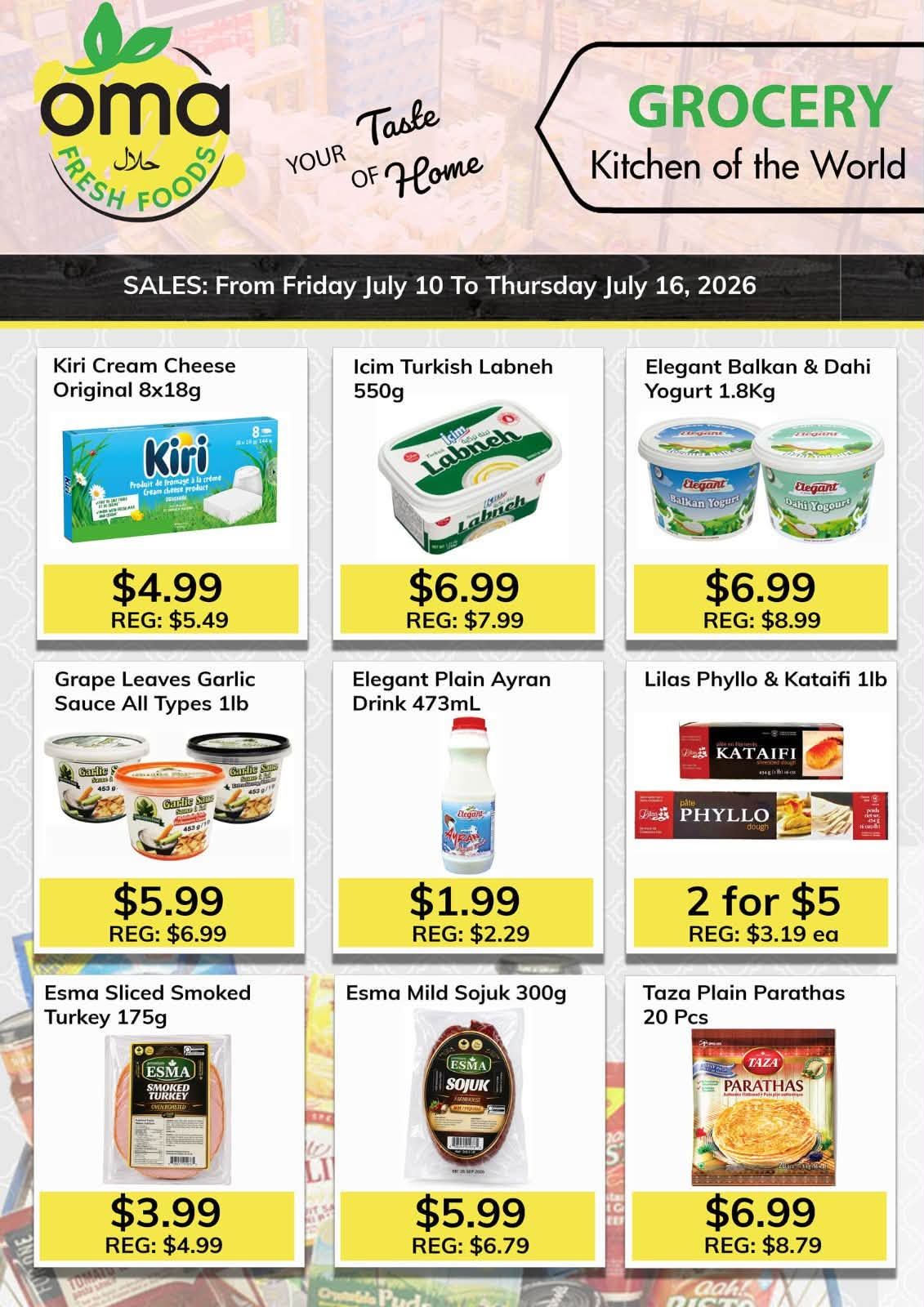 Oma Fresh Foods Flyer July 10 to 16