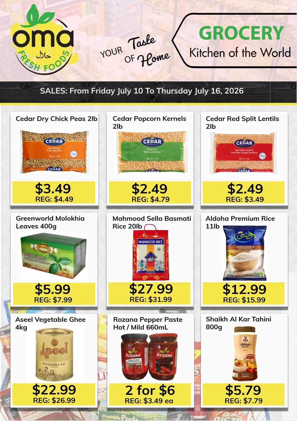 Oma Fresh Foods Flyer July 10 to 16