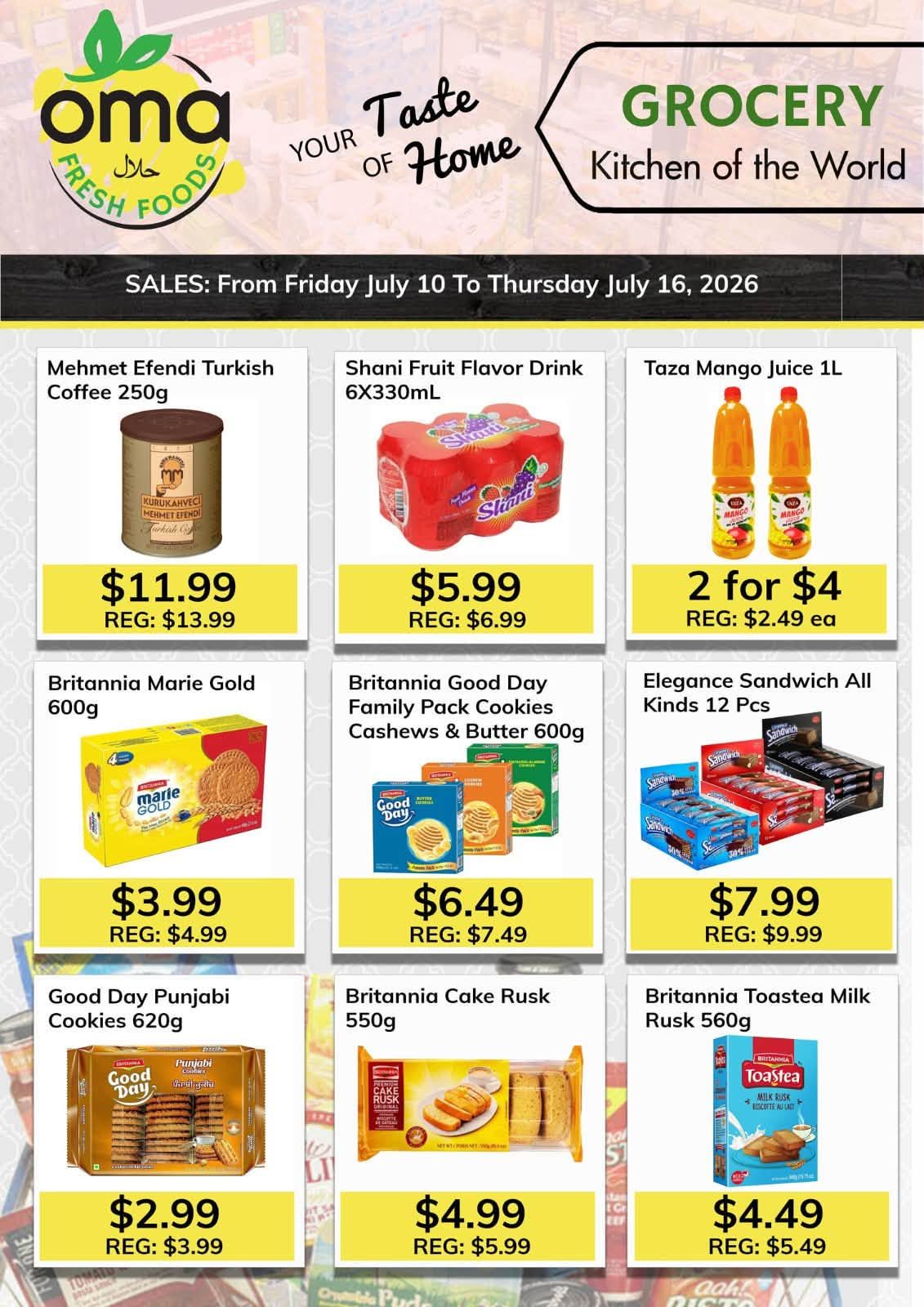 Oma Fresh Foods Flyer July 10 to 16