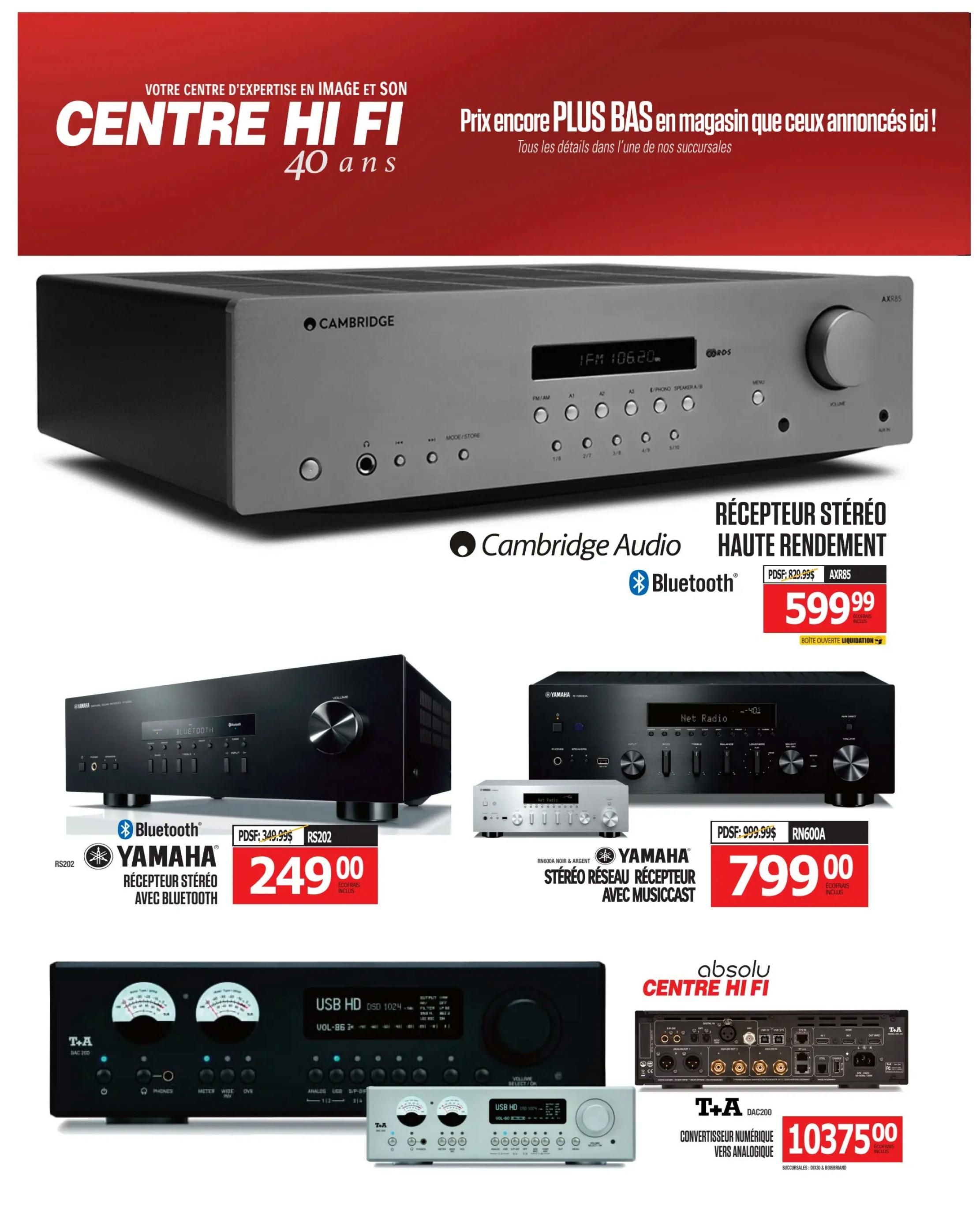 Centre Hi-Fi Flyer July 10 to 16