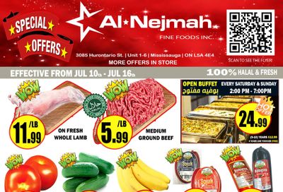 Alnejmah Fine Foods Inc. Flyer July 10 to 16