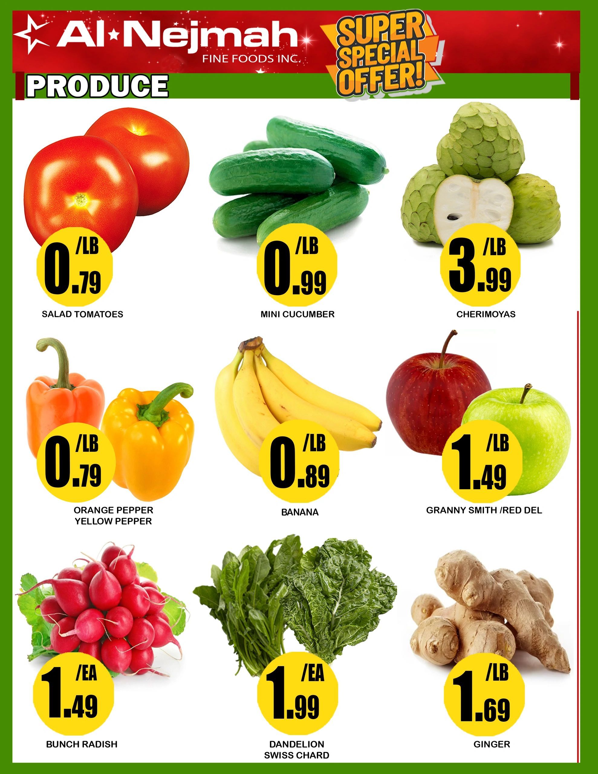 Alnejmah Fine Foods Inc. Flyer July 10 to 16