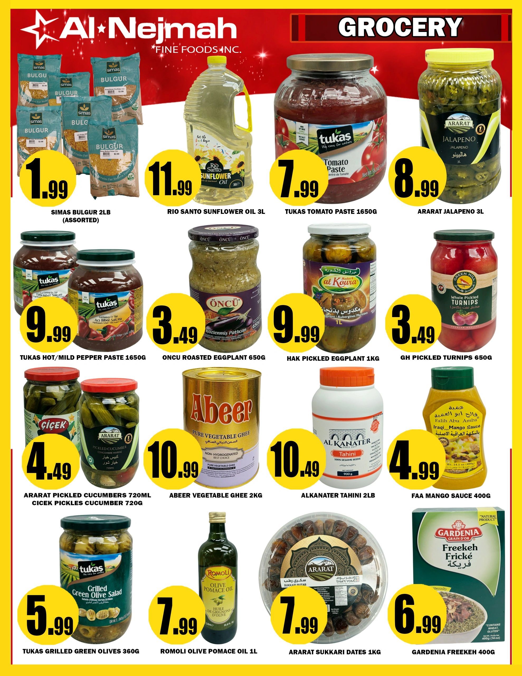 Alnejmah Fine Foods Inc. Flyer July 10 to 16
