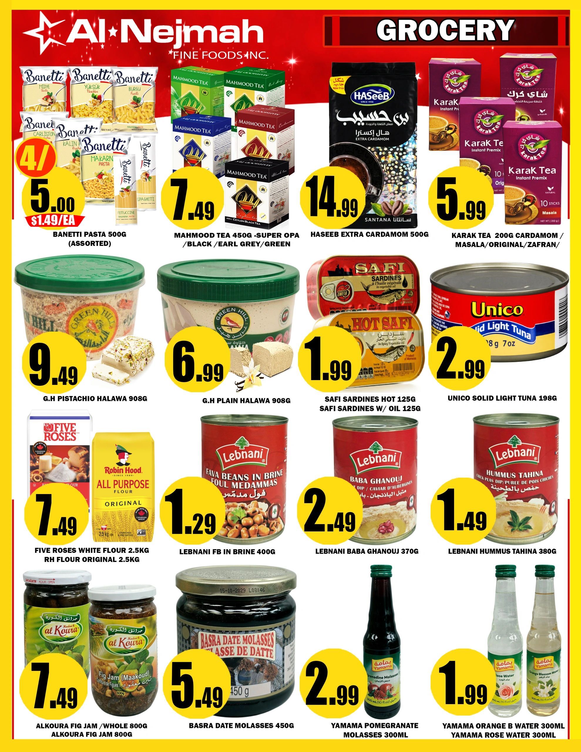 Alnejmah Fine Foods Inc. Flyer July 10 to 16