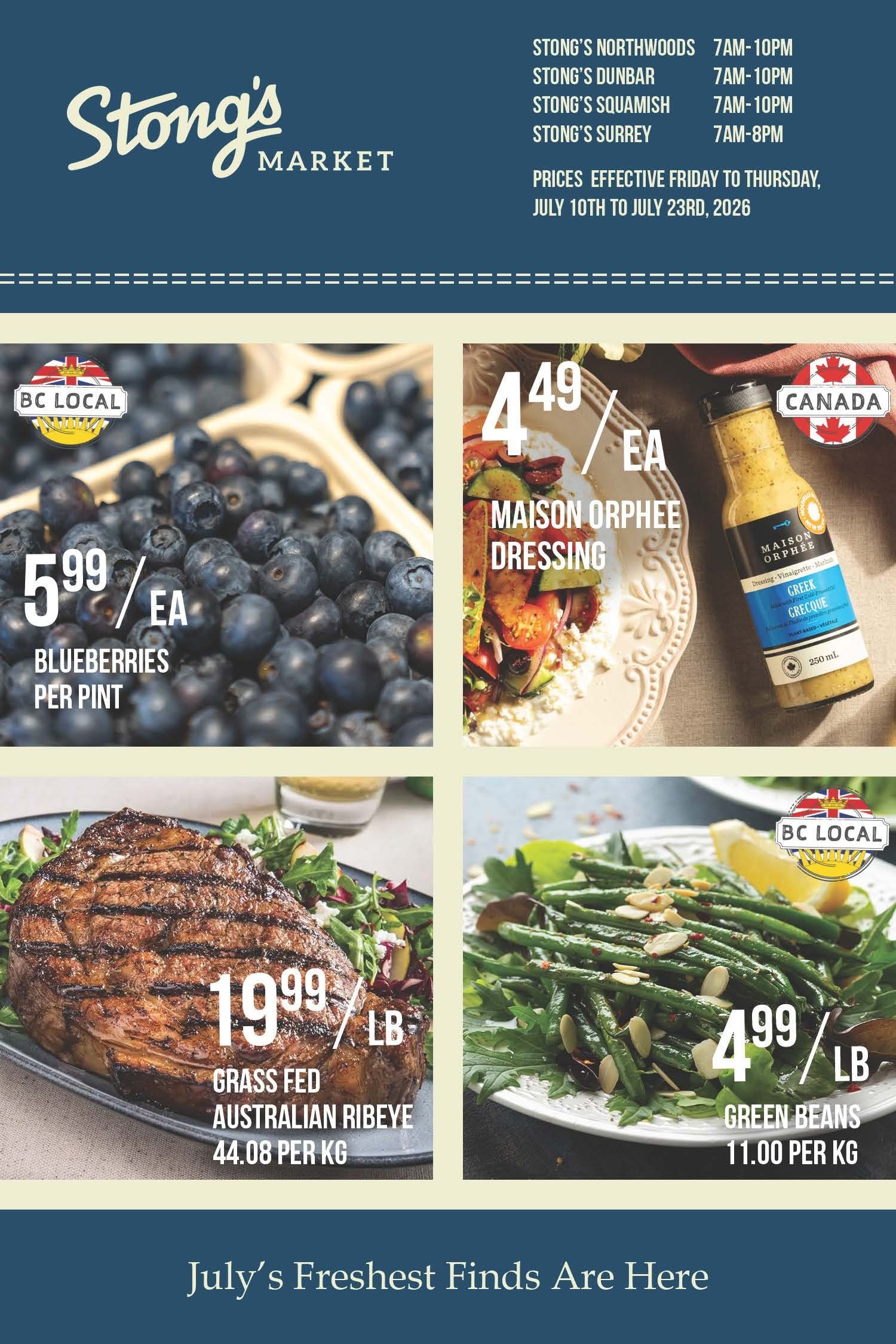 Stong's Market Flyer July 10 to 23