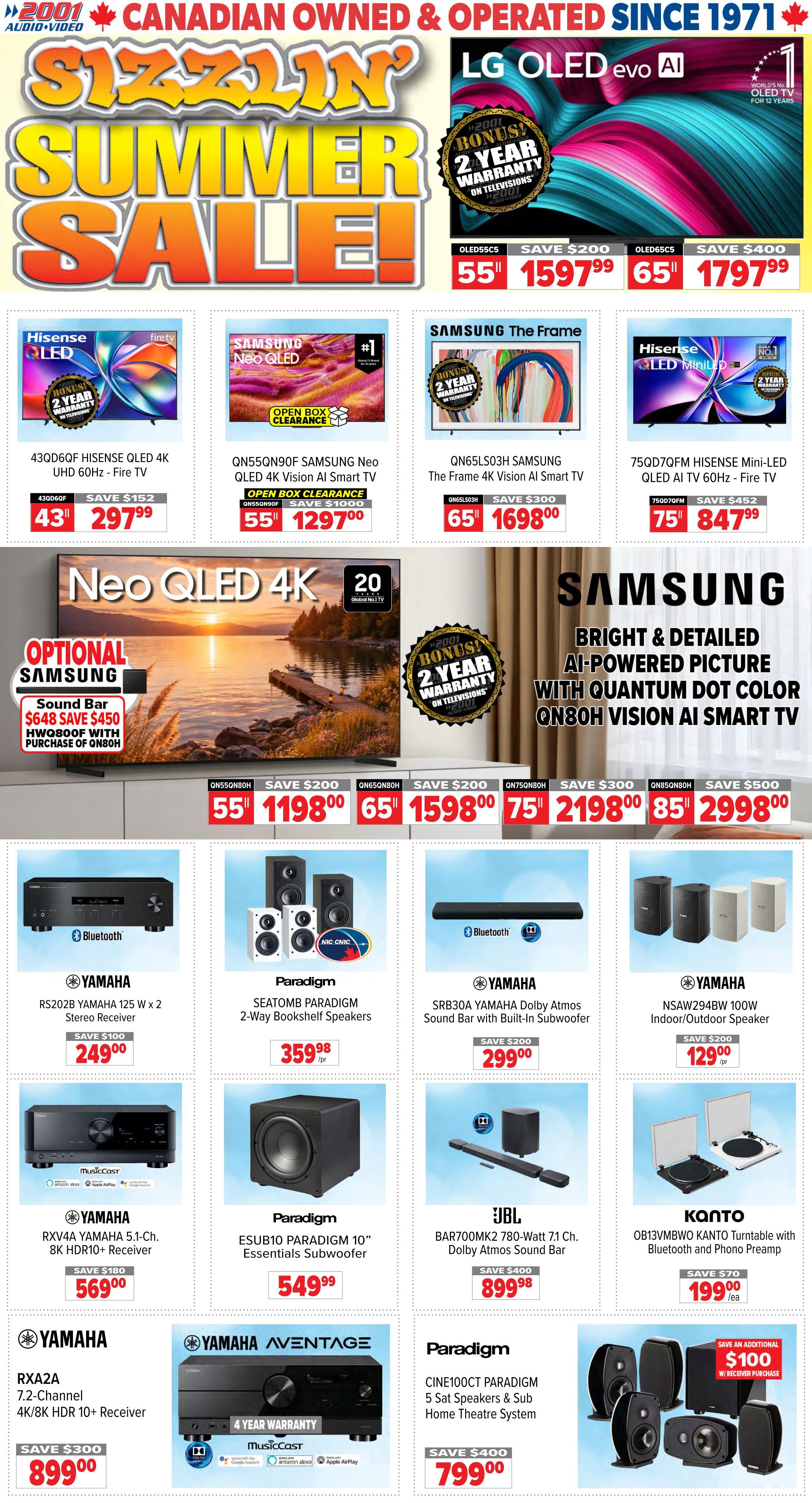 2001 Audio Video Flyer July 10 to 16