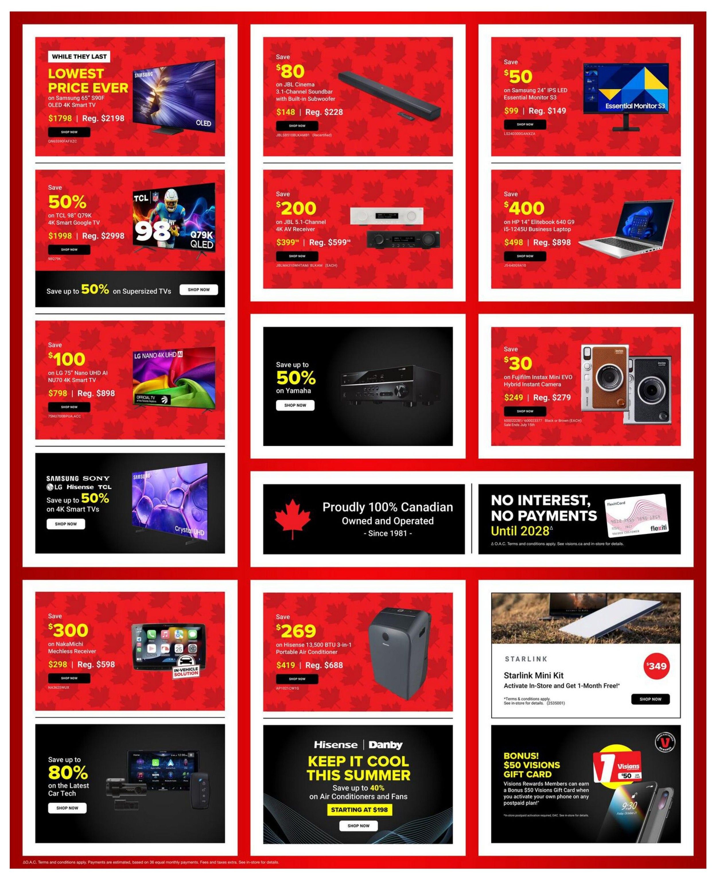 Visions Electronics Flyer July 10 to 16