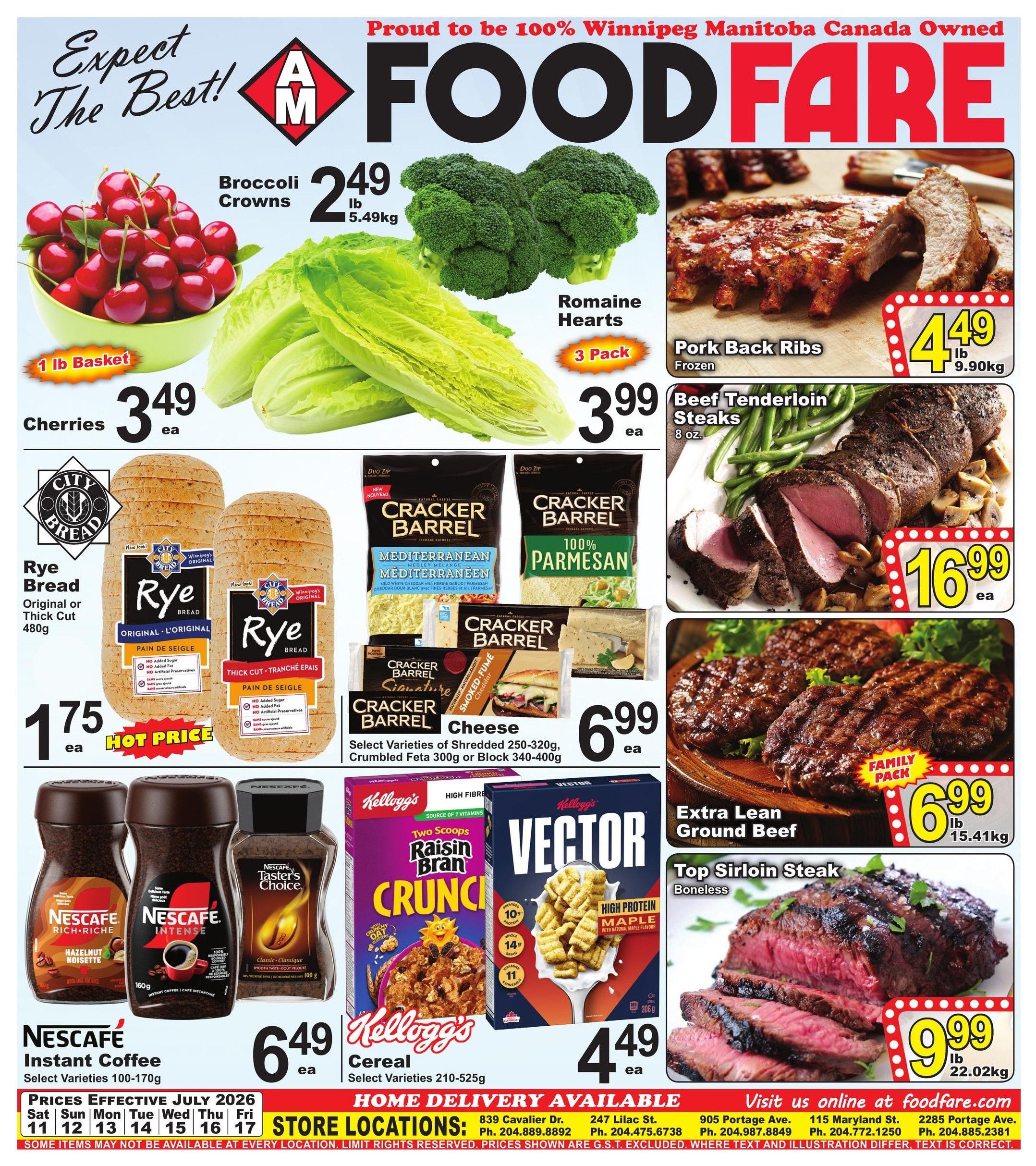 Food Fare Flyer July 11 to 17