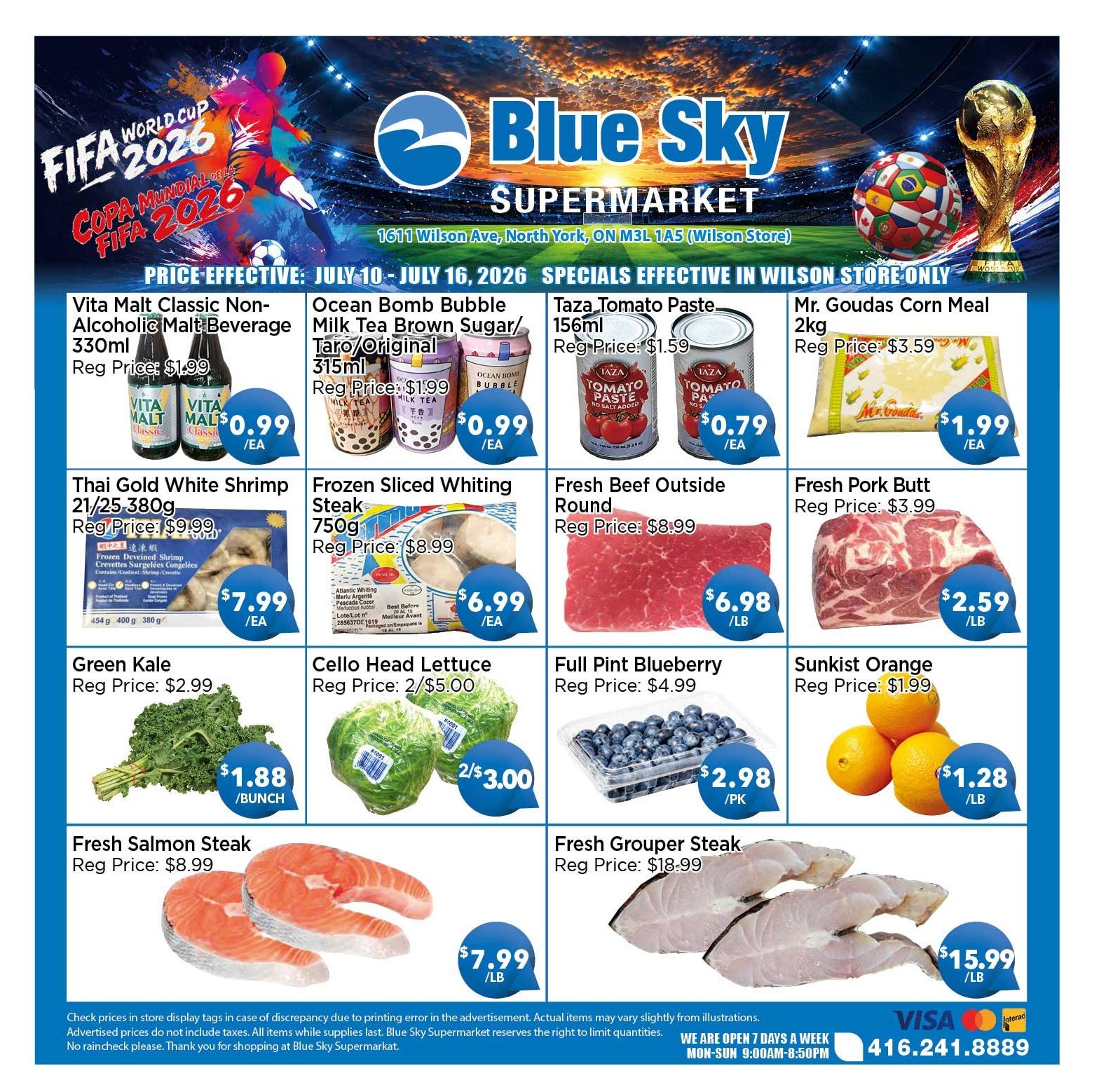 Blue Sky Supermarket (North York) Flyer July 10 to 16